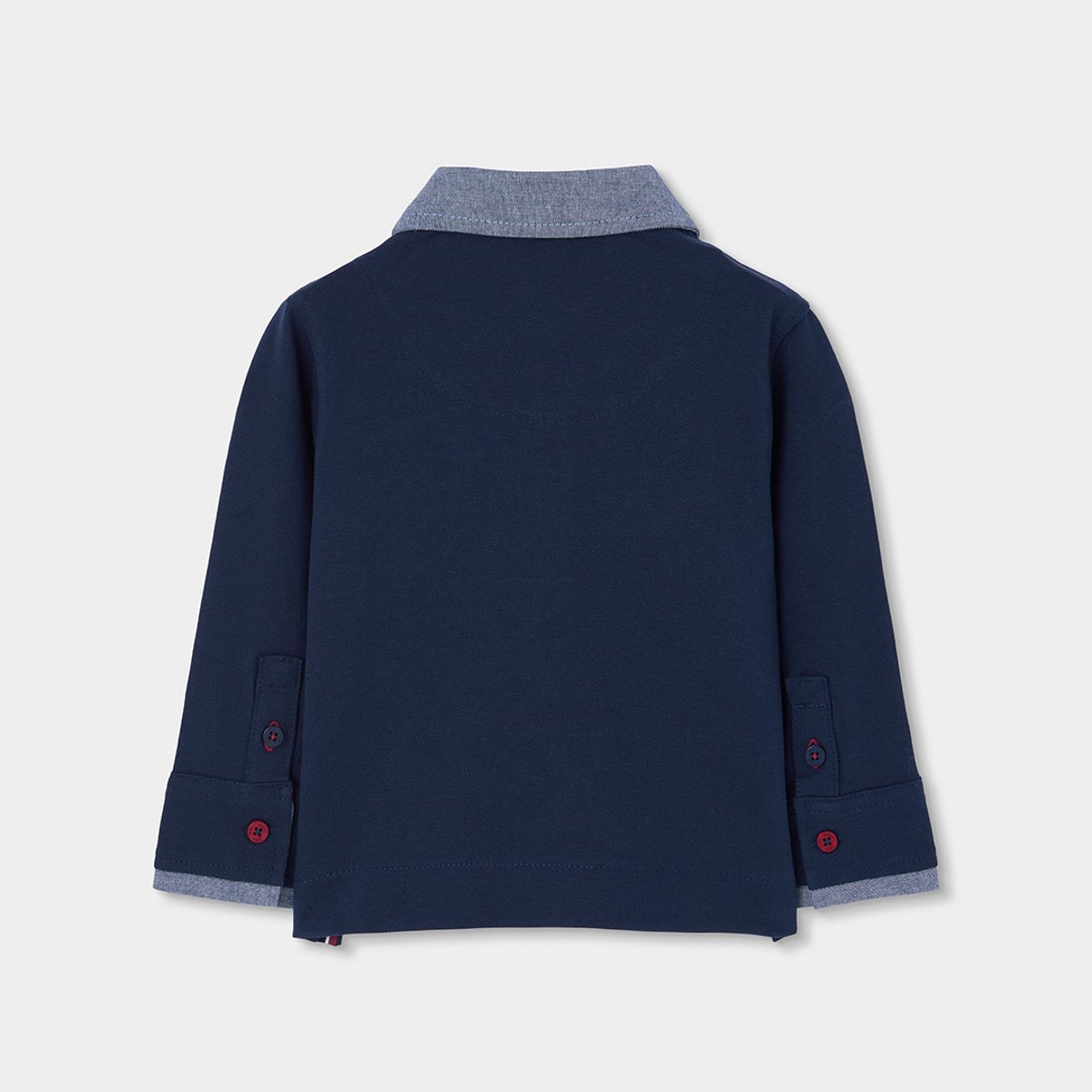 Polo garçon avec écusson Air Captain Club bleu, BOBOLI
