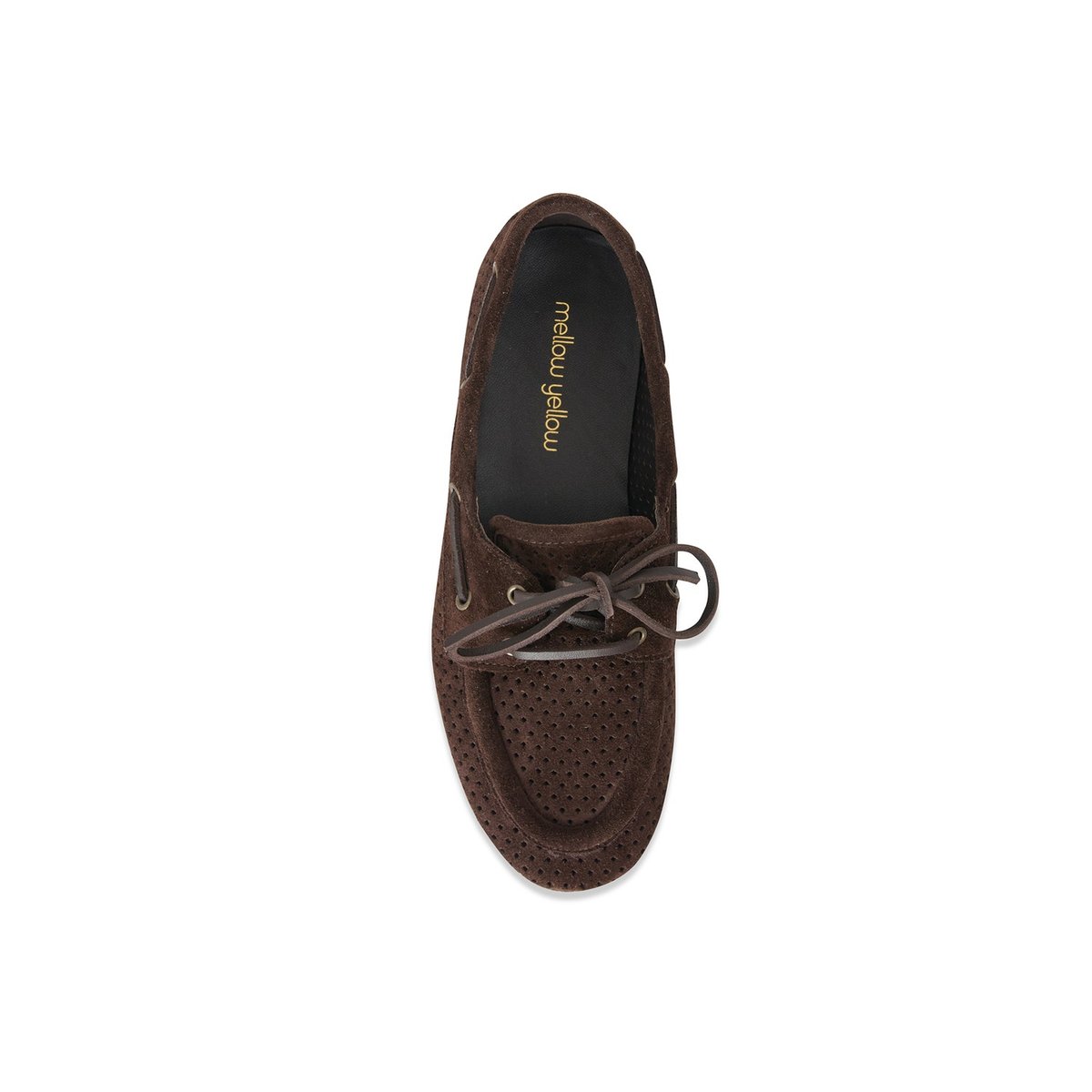 Derby en cuir FLAVIO chocolat, MELLOW YELLOW