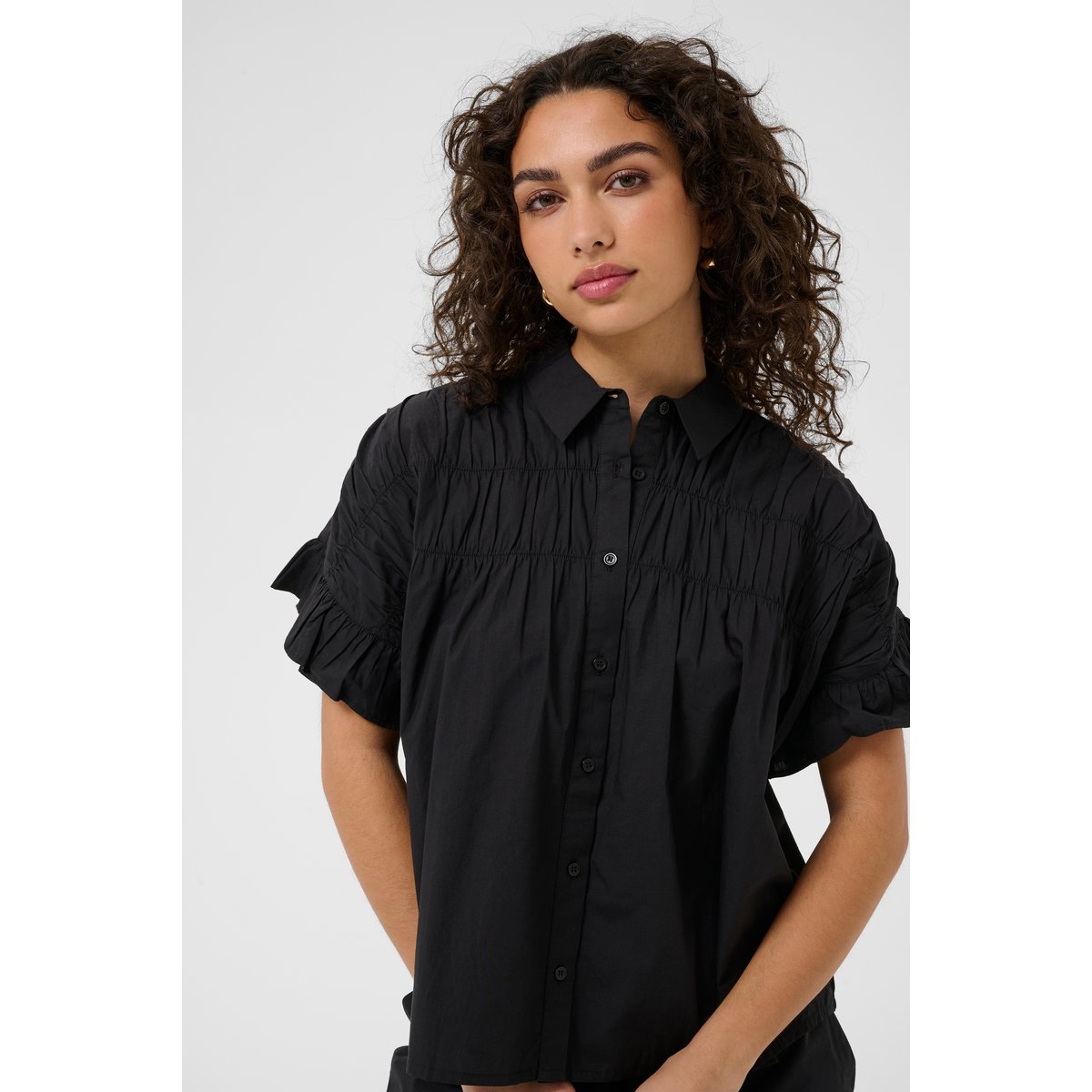 Chemise à manches longues noir black deep, KAFFE