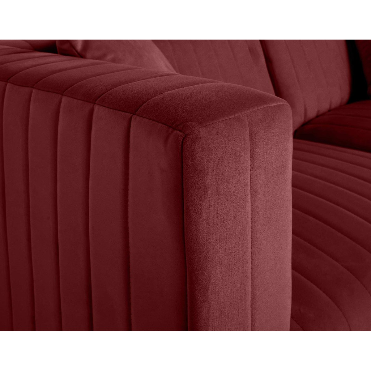 Canapé d'Angle réversible 6 places - NOVA rouge, BEST MOBILIER