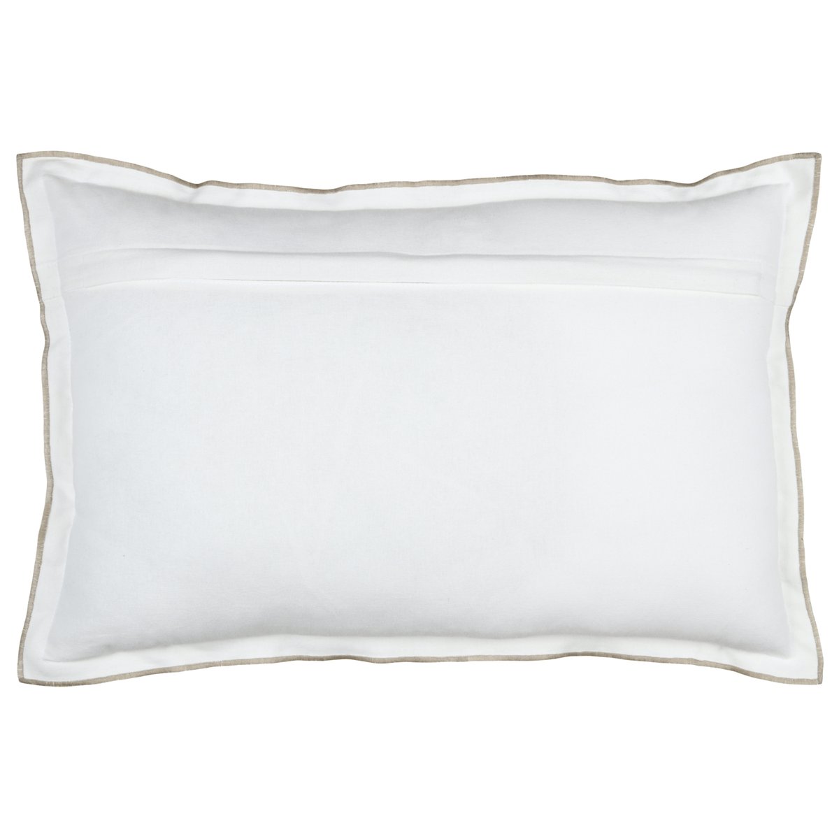 Coussin volant plat feston noir coton blanc, LOVELY CASA