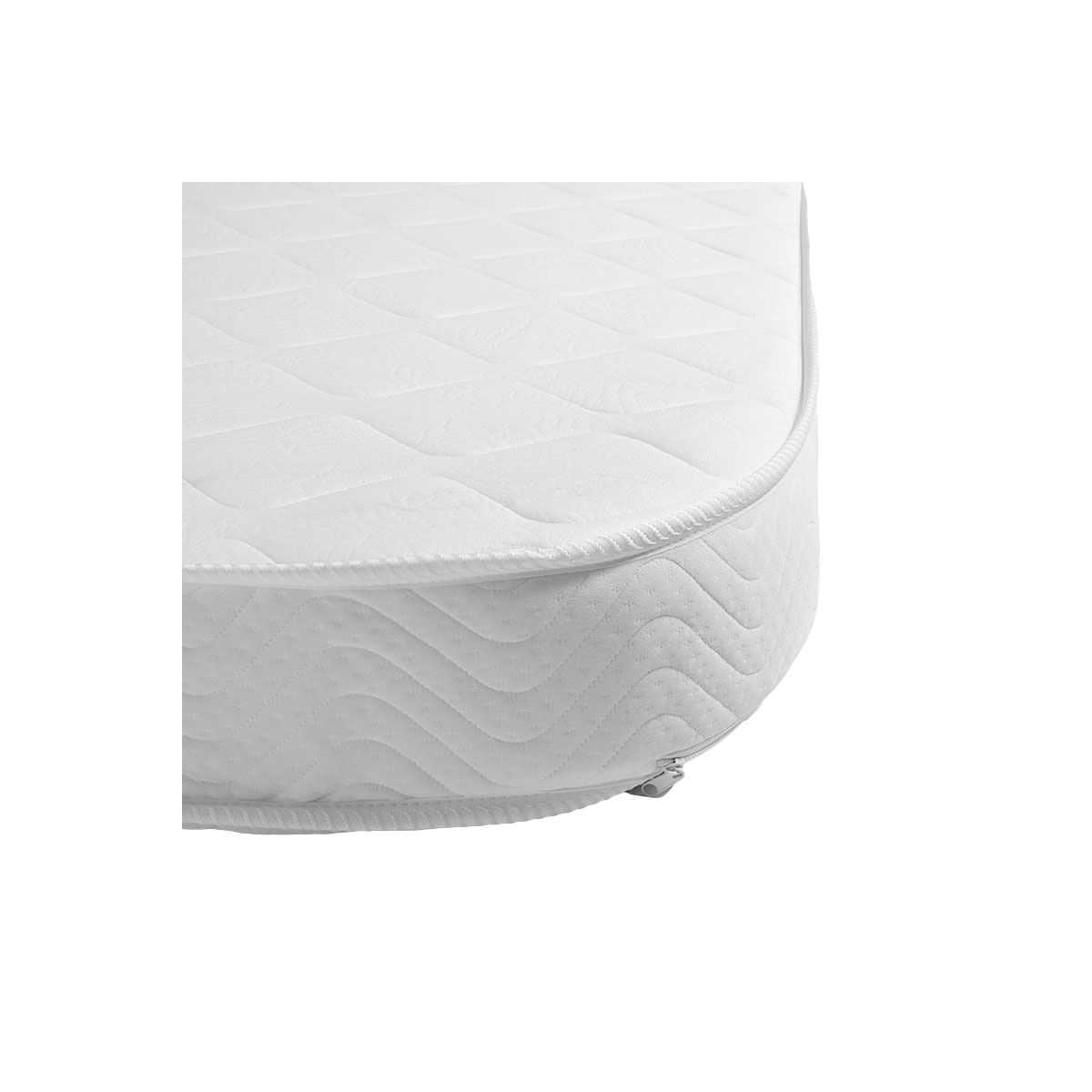 Matelas demi corbeille mousse et bambou 15cm blanc, LES MATELAS DE MORPHEE