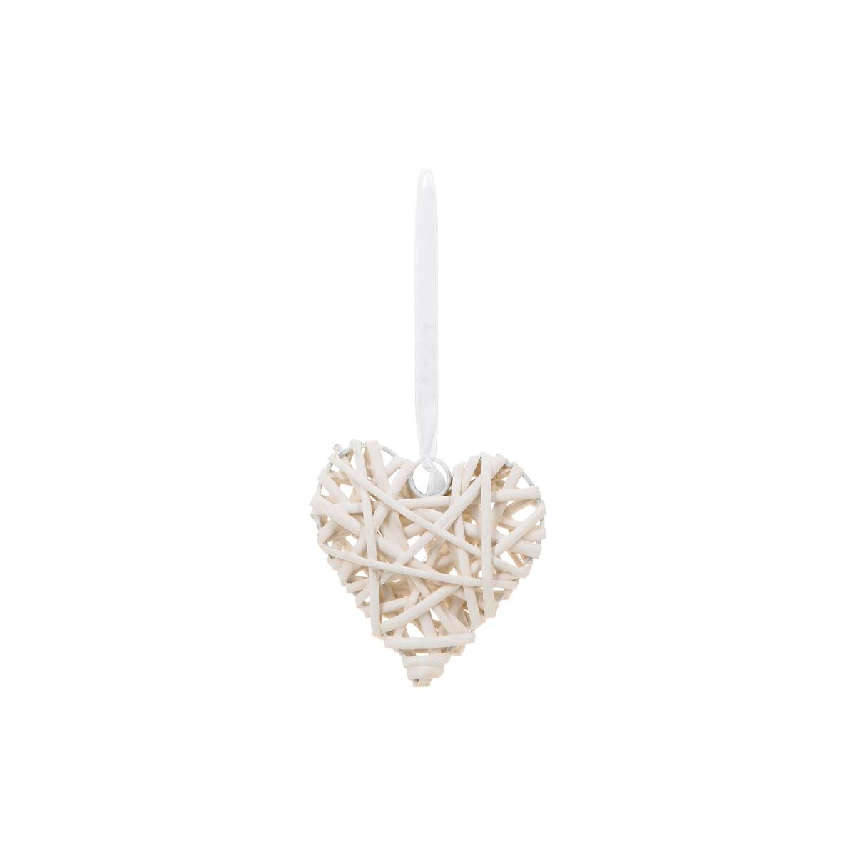 Décoration murale cœur en osier tressé COEUR taupe, ATMOSPHERA