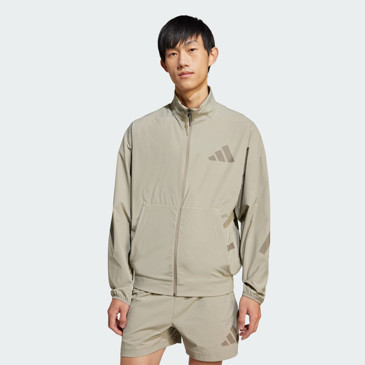 Track Top Toile Adidas Z.n.e. Track Top Toile Adidas Z.n.e. putty beige, ADIDAS SPORTSWEAR