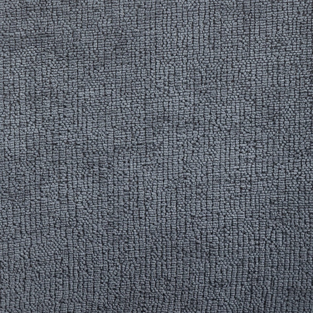 Chaise repas avec accoudoirs tissu chenille pied métal gris foncé, ZAGO