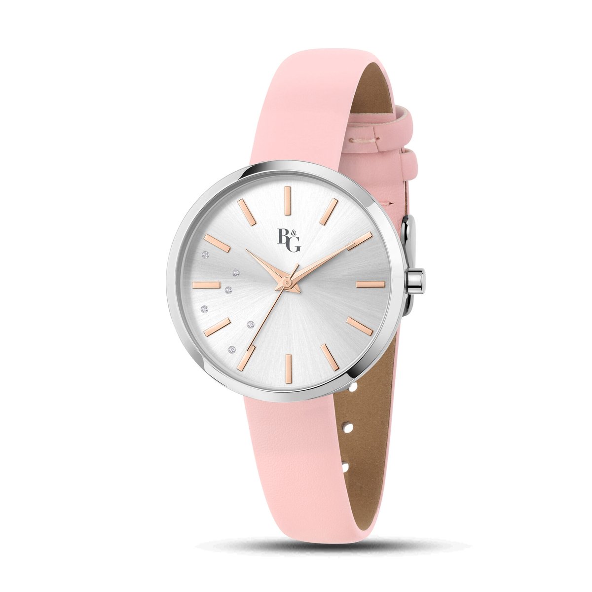 Montre MOONLIGHT argent, sunray, CHRONOSTAR