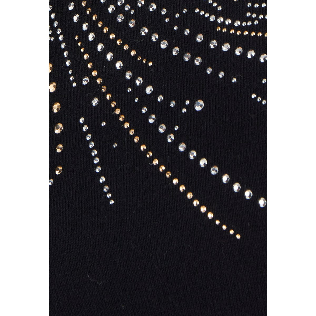 Pull maille fine à clous noir, DAMART