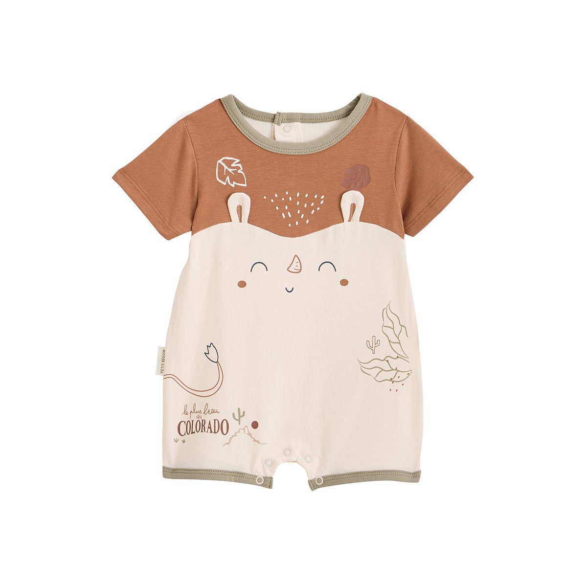 Barboteuse bébé Kansas City camel, PETIT BEGUIN