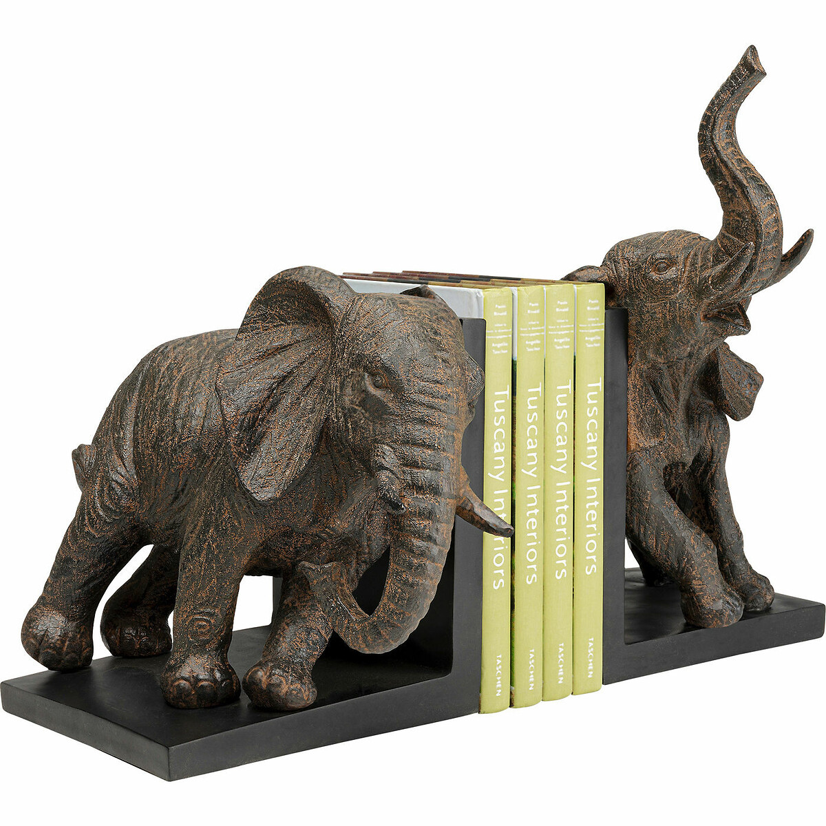 Serre-livres Elephants 25 (2/set) marron, KARE DESIGN
