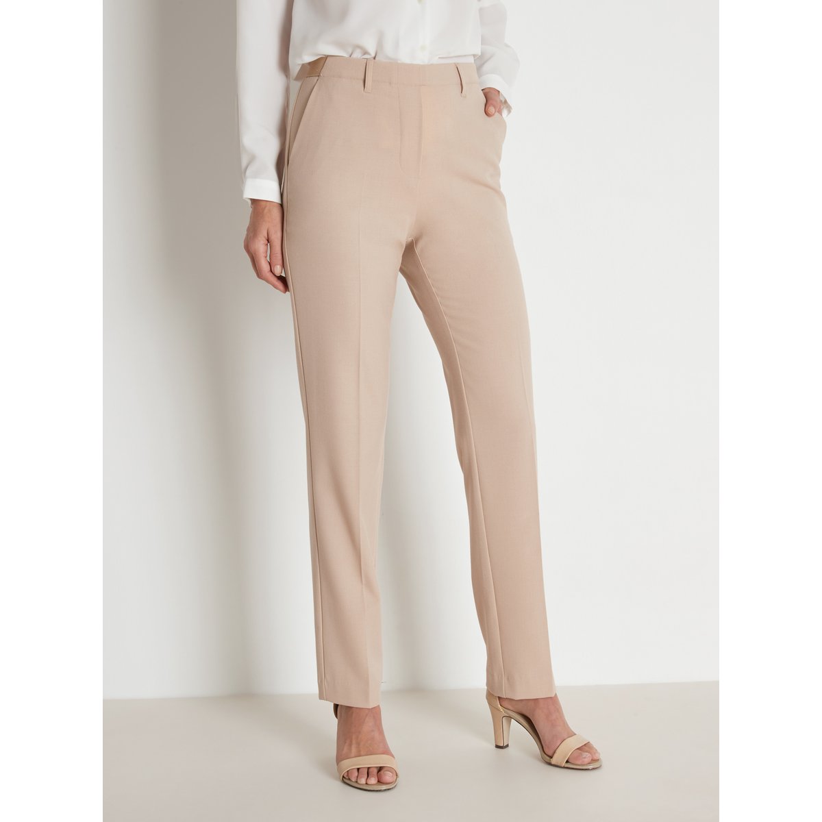 Pantalon tout élastiqué beige, DAXON