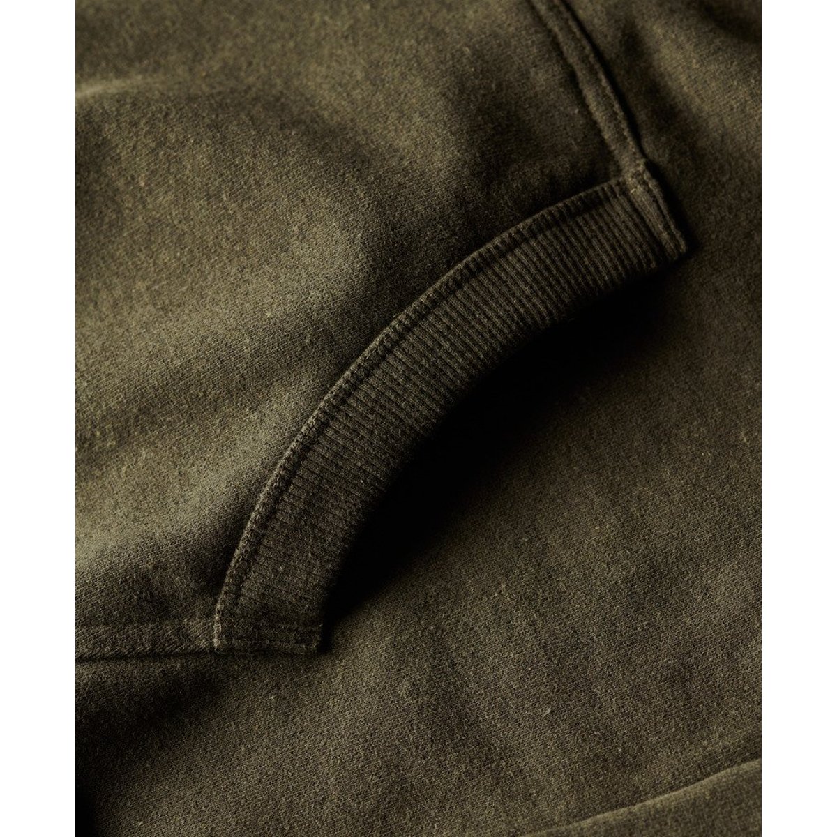 Sweat à capuche classique Vintage Logo Heritage kaki chiné, SUPERDRY