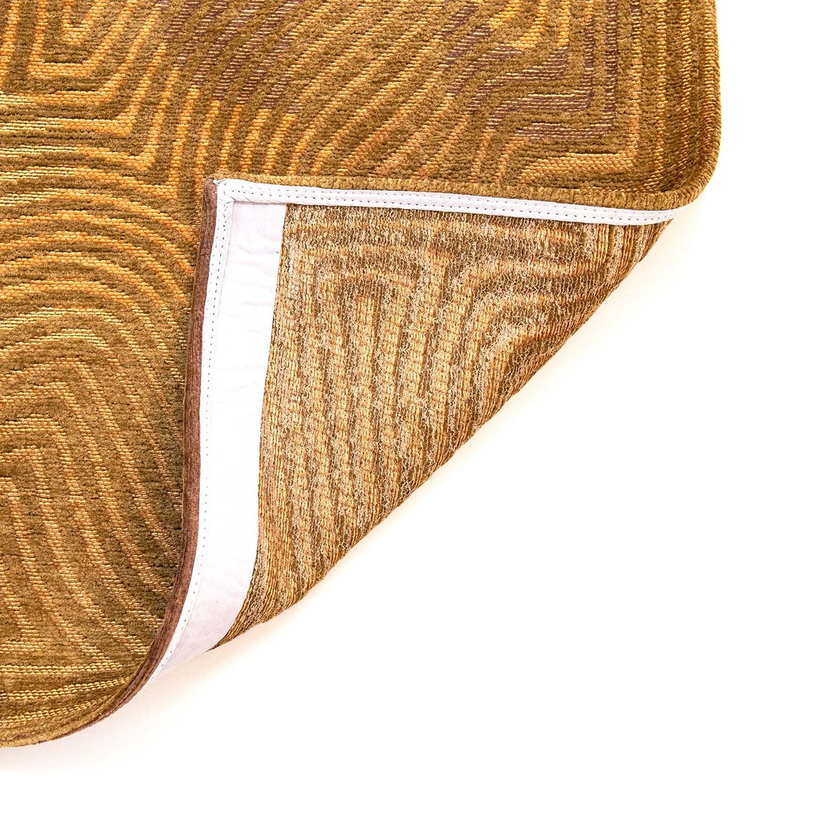 Tapis intérieur/extérieur tissé platGOLD PULP jaune, NOVATREND