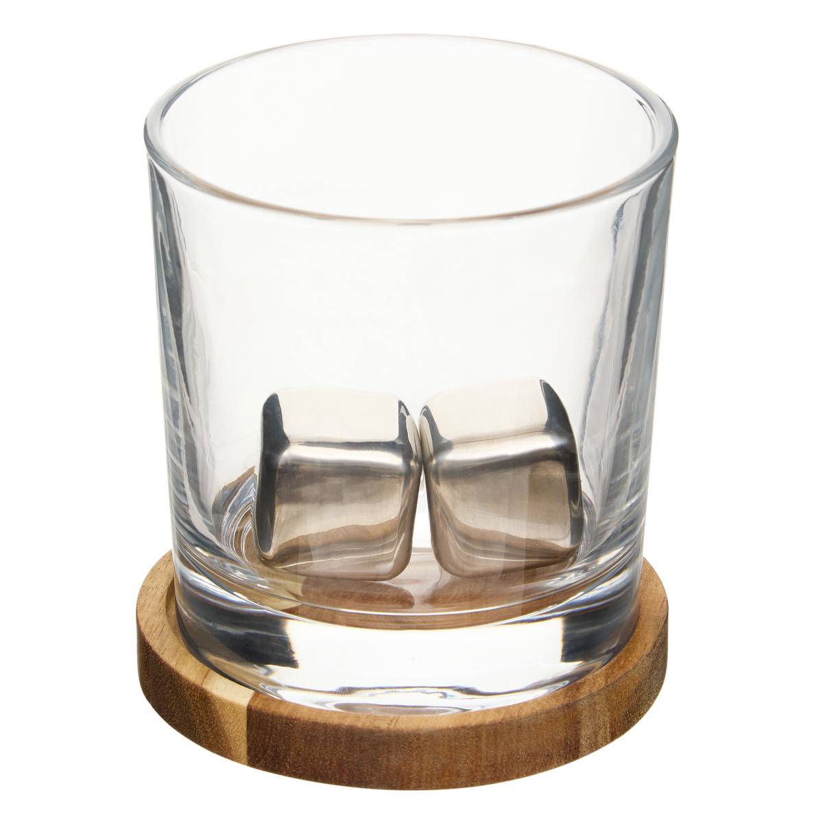 Coffret de 2 verres à whisky avec pierres en Cristallin JULES transparent, ATMOSPHERA
