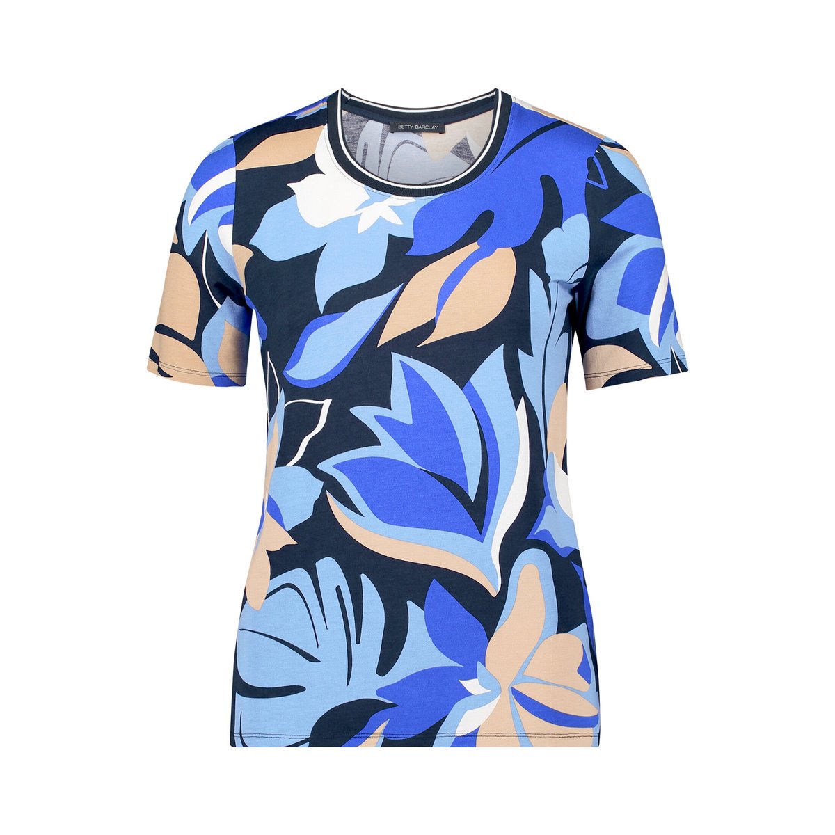 T-shirt basique à imprimé bleu foncé/bleu, BETTY BARCLAY