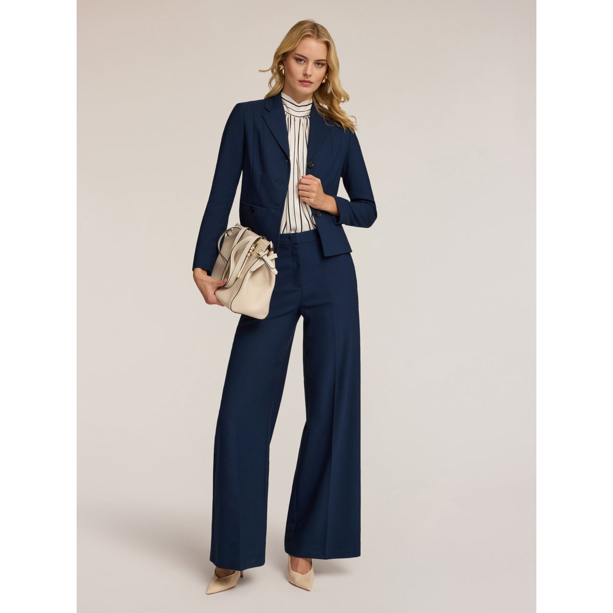 Veste blazer courte bleu, MOTIVI