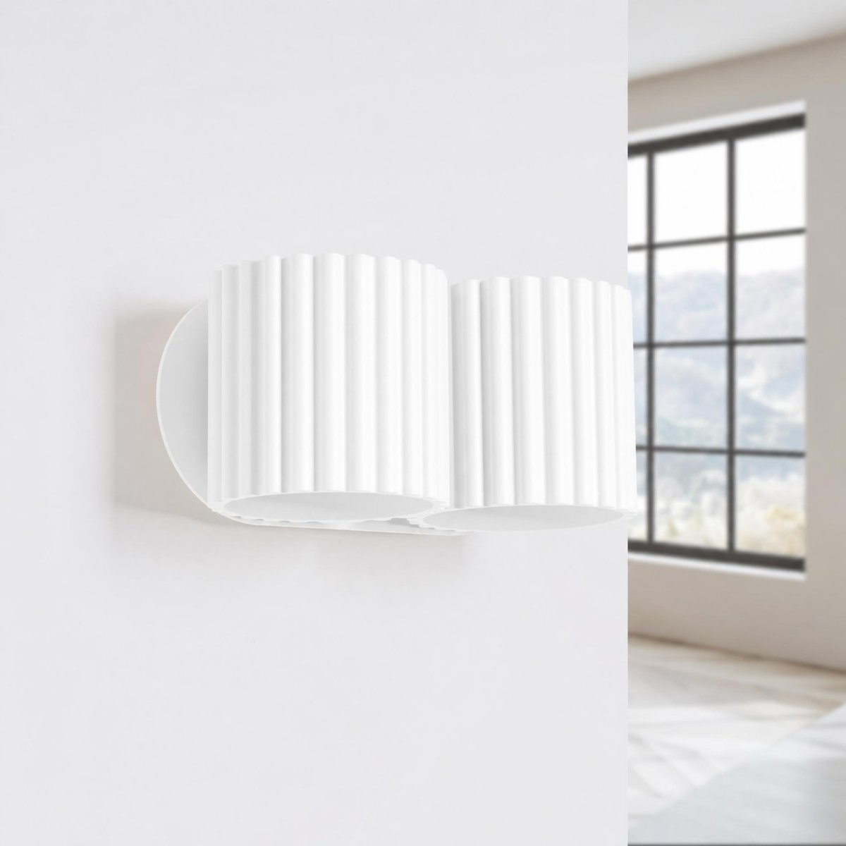 Applique murale Aluminium Blanc G9 2 Aura blanc, EDEN