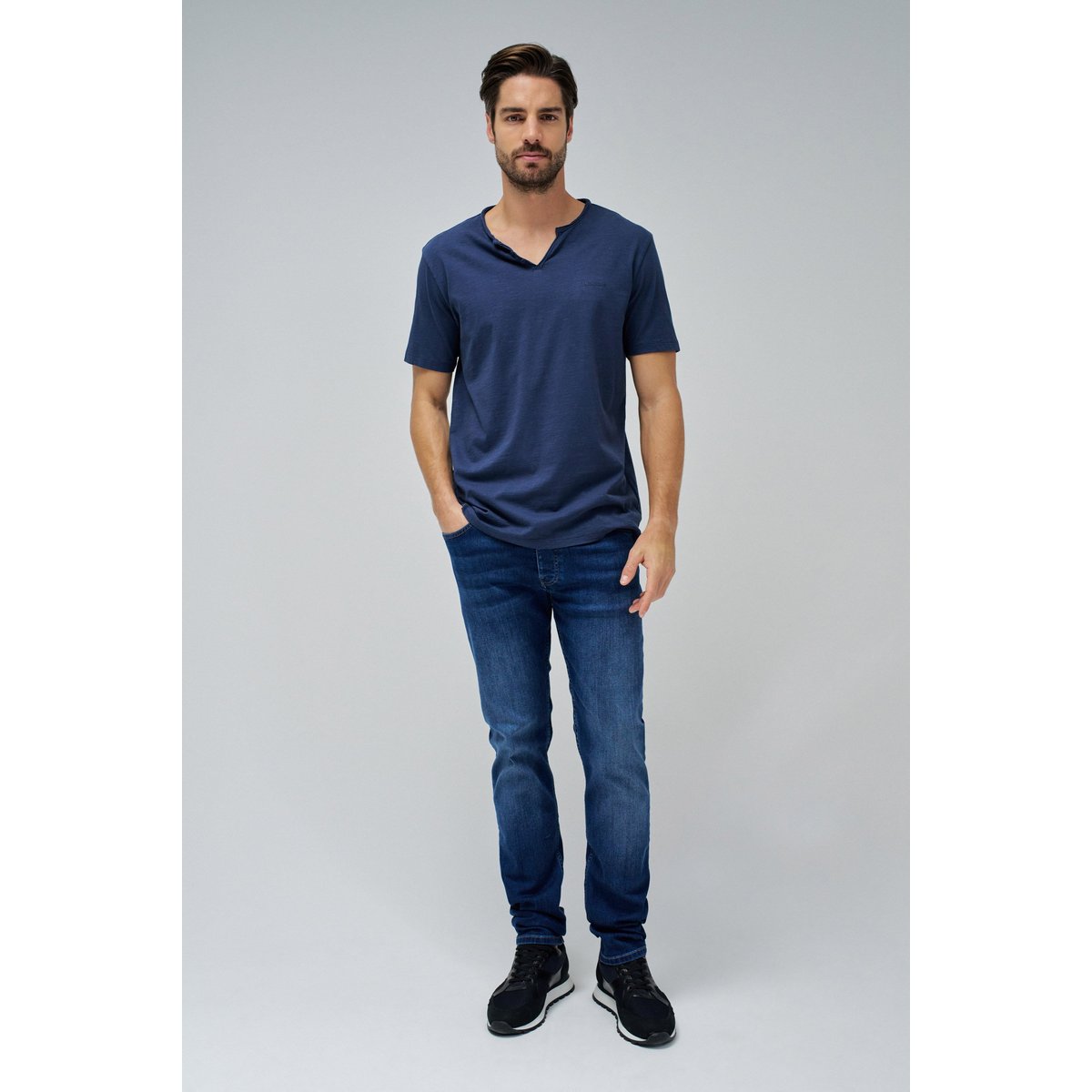 T-SHIRT AVEC LOGO bleu foncé, SALSA JEANS