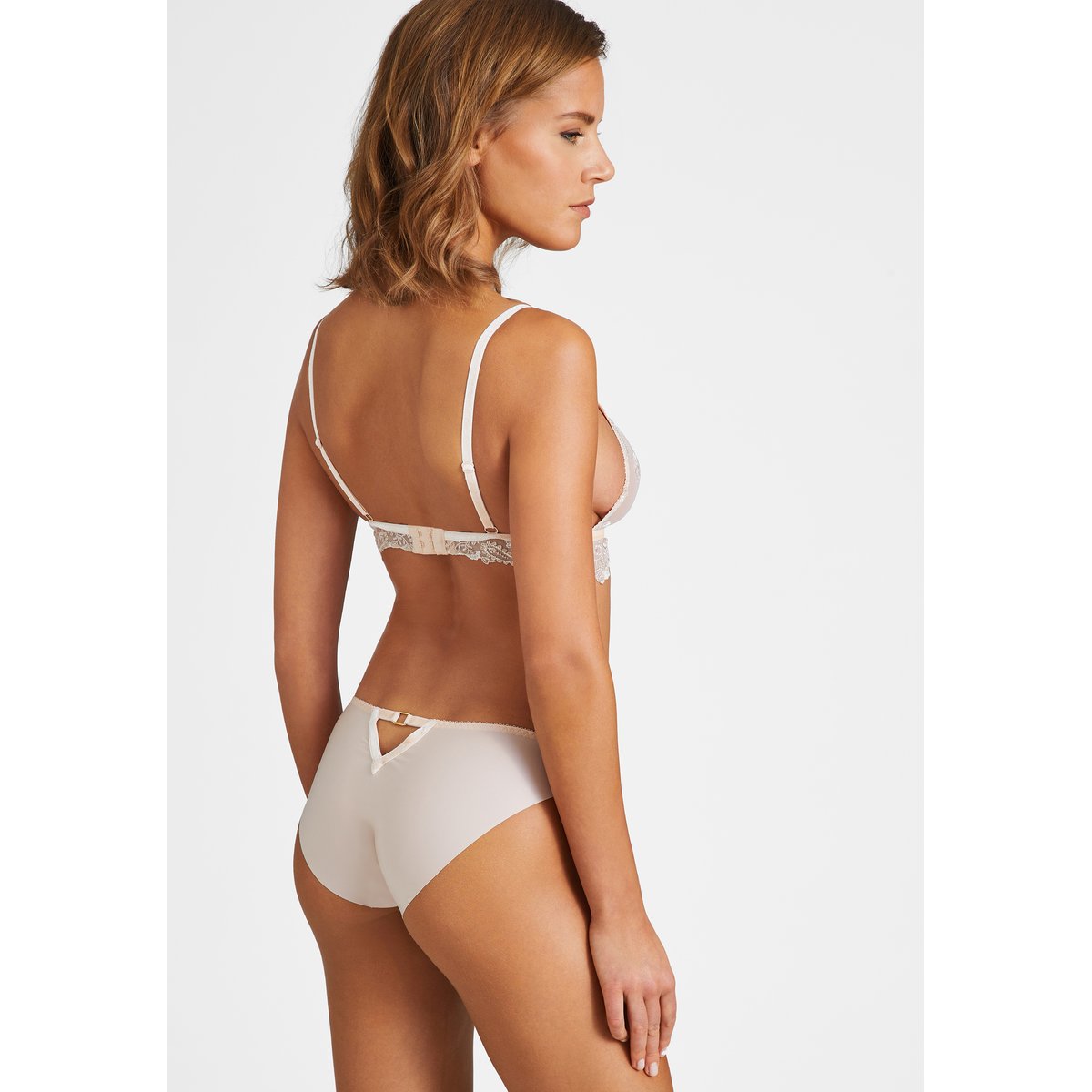 Soutien-gorge triangle sans armatures Velvet Memories beige, AUBADE