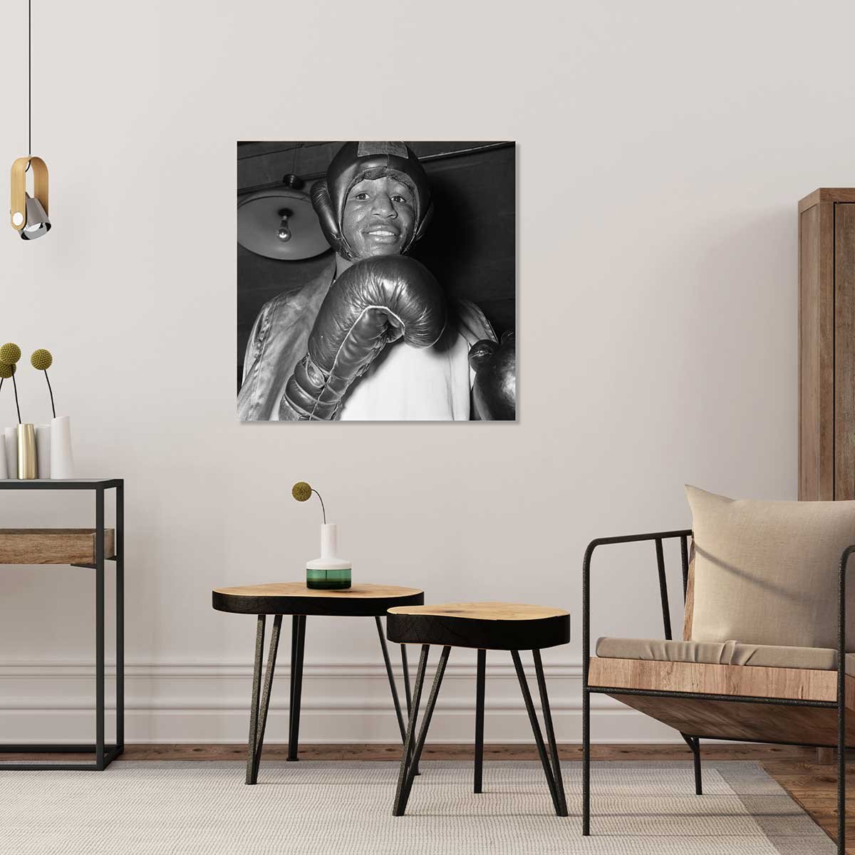 Tableau star de boxeTigers Jones tableau alu dibond, HEXOA