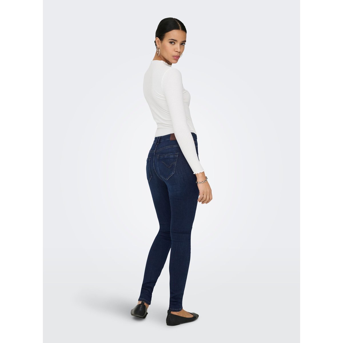 Jean Skinny dark blue denim, ONLY