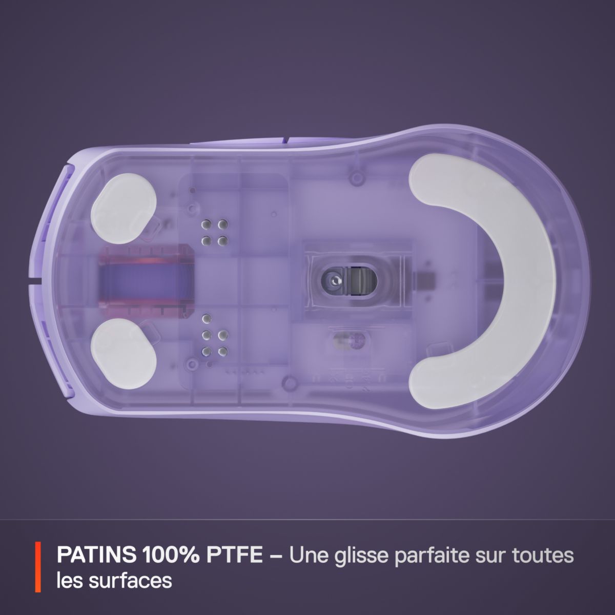 Souris Gamer Sans Fil Rival 3 WL Gen 2 Lavande couleur unique, STEELSERIES