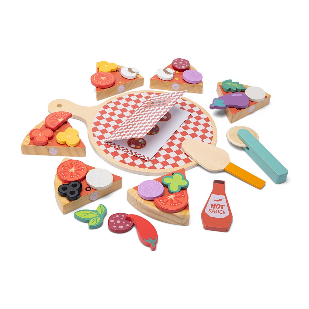 Ensemble pizza pour jouer multicolore, NEW CLASSIC TOYS