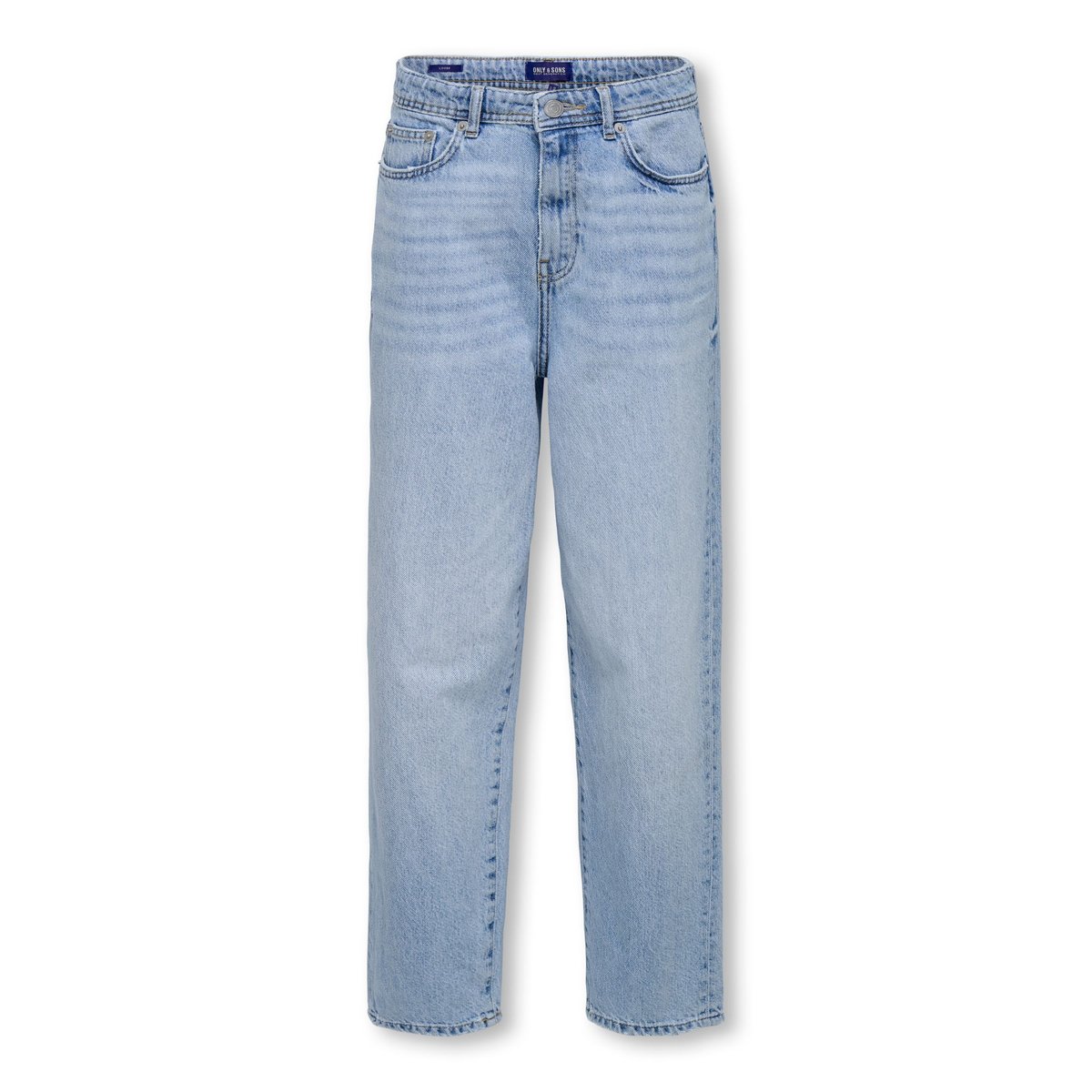 Jean À Coupe Ample light blue denim, ONLY & SONS JUNIOR