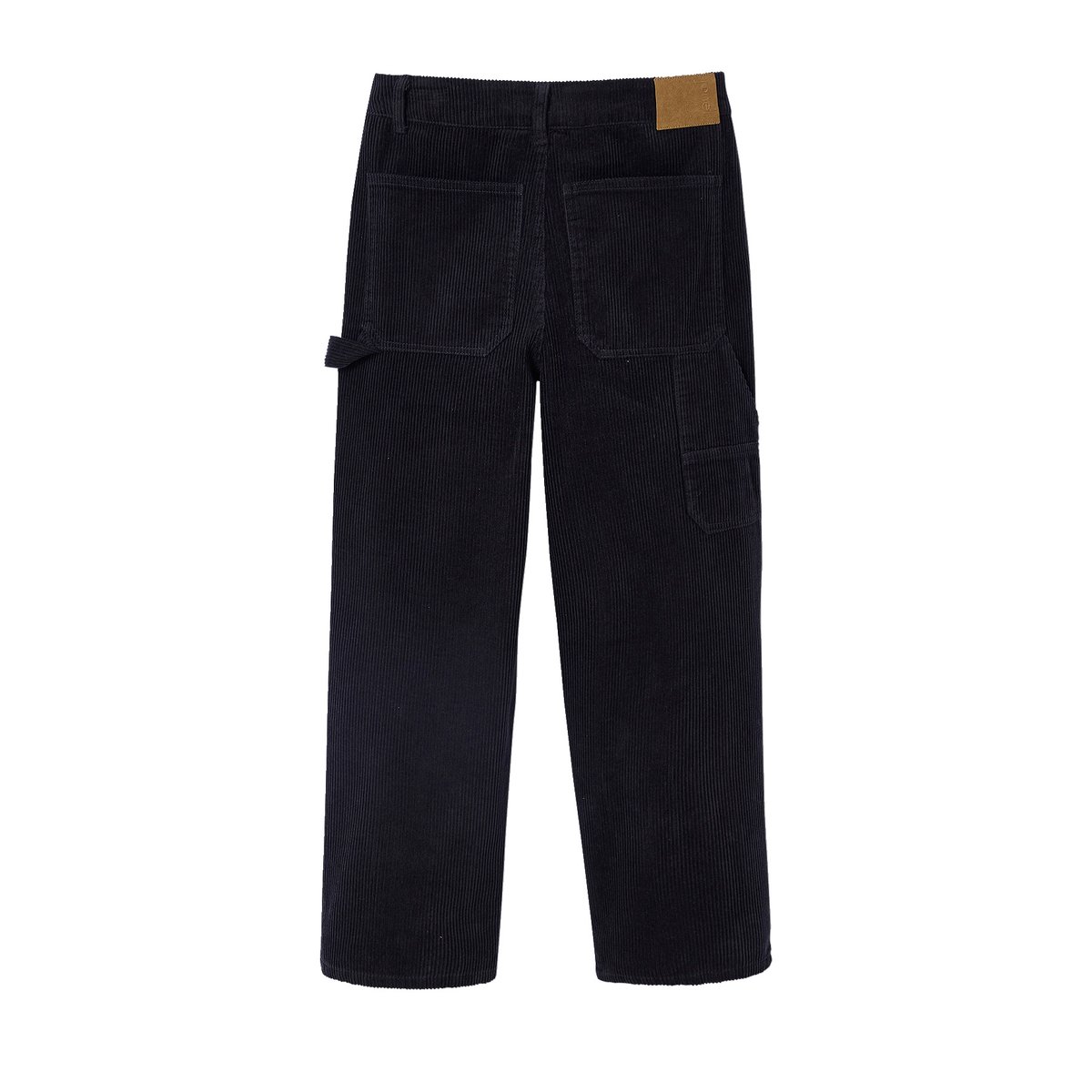Pantalon battle en velours anthracite, JONEN