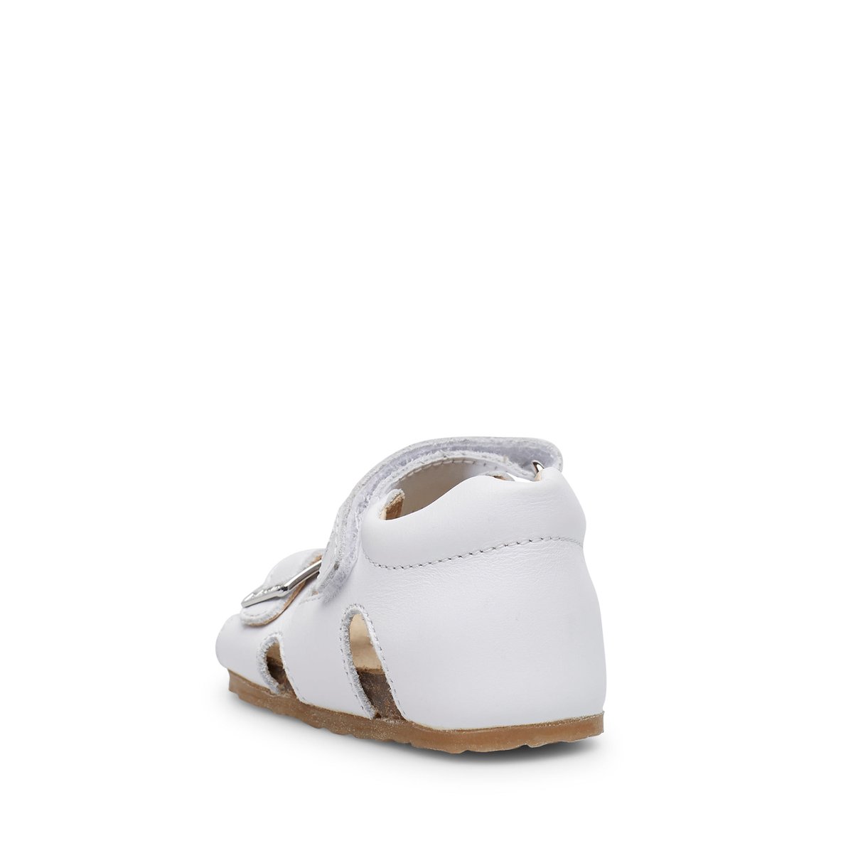 Sandales en cuir de veau ciré BEA blanc, FALCOTTO