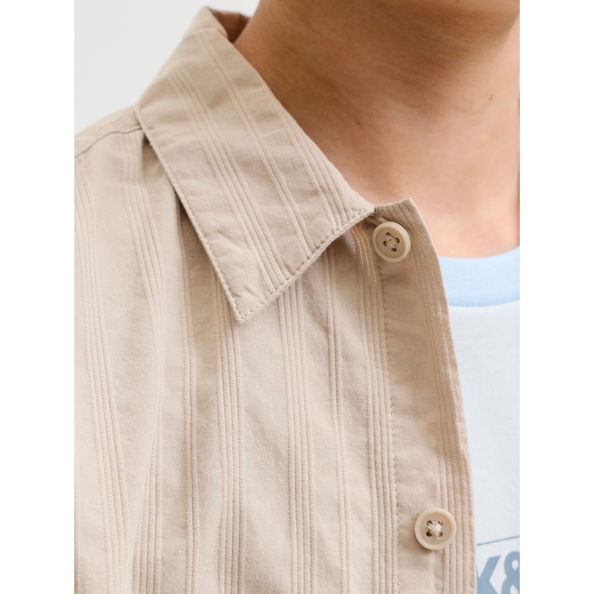 Chemise feather gray, JACK & JONES JUNIOR