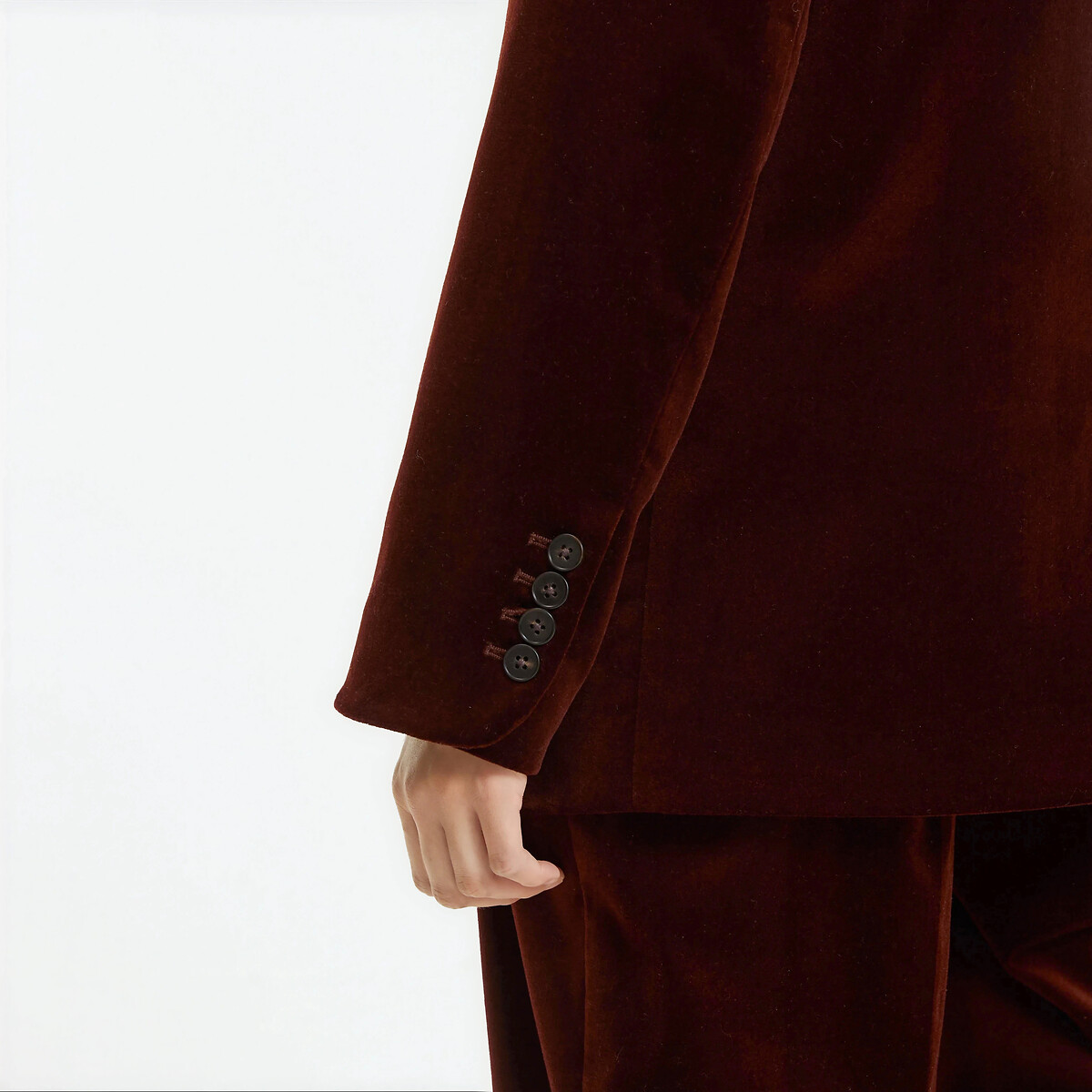 Signatures Andrée Blazer in Smooth Velour hazel brown, LA REDOUTE COLLECTIONS