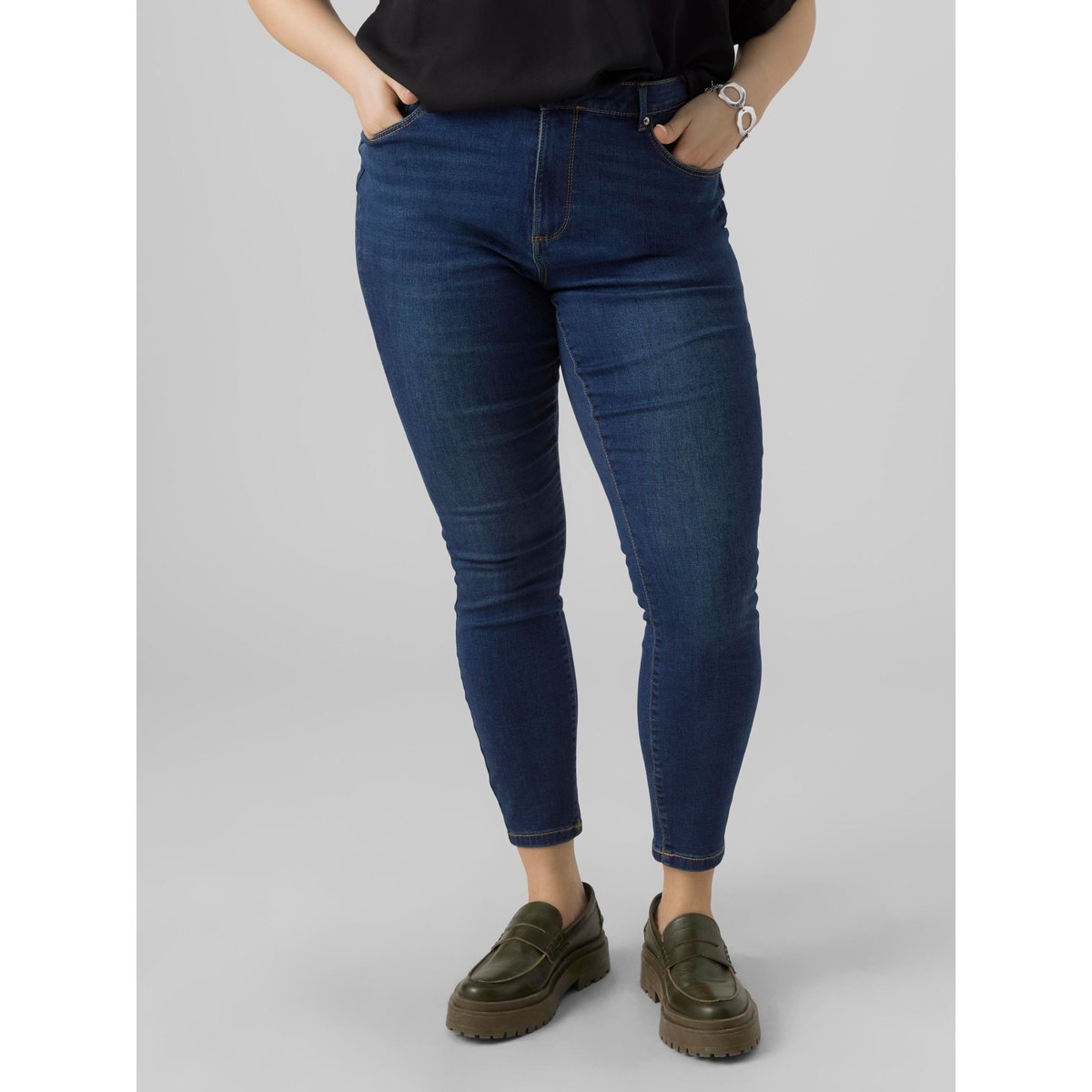 Jean Skinny dark blue denim, VERO MODA