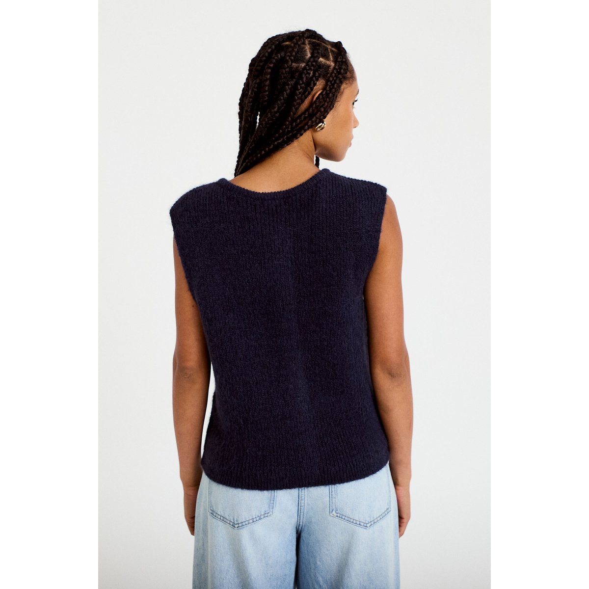 Gilet sans manches bleu marine, CACHE CACHE