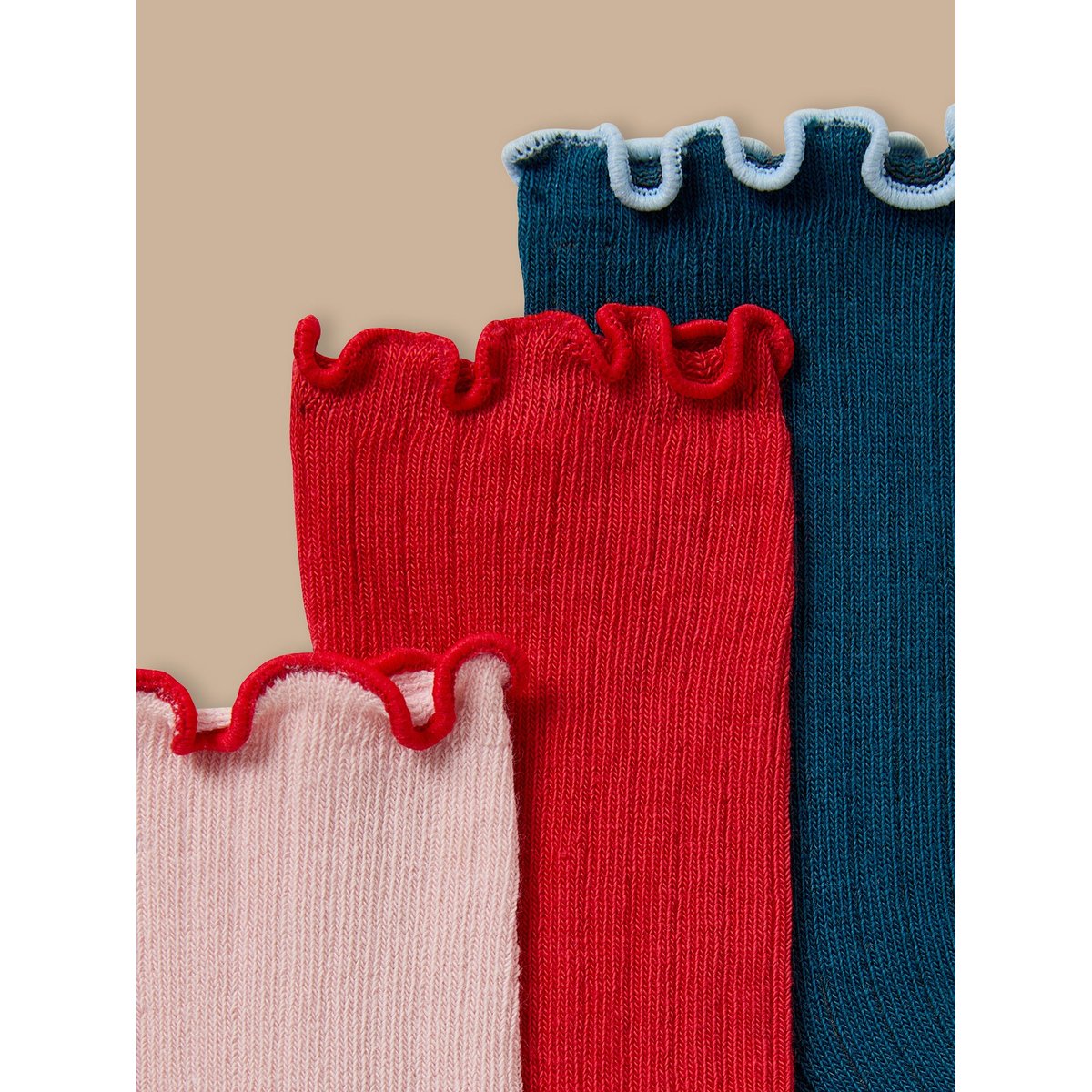 Lot de 3 paires de chaussettes rose tendre, CYRILLUS