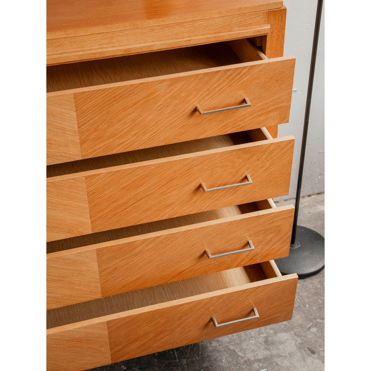 Commode en bois clair style scandinave Olga N°461 - Bon état bois clair, DEBONGOUT