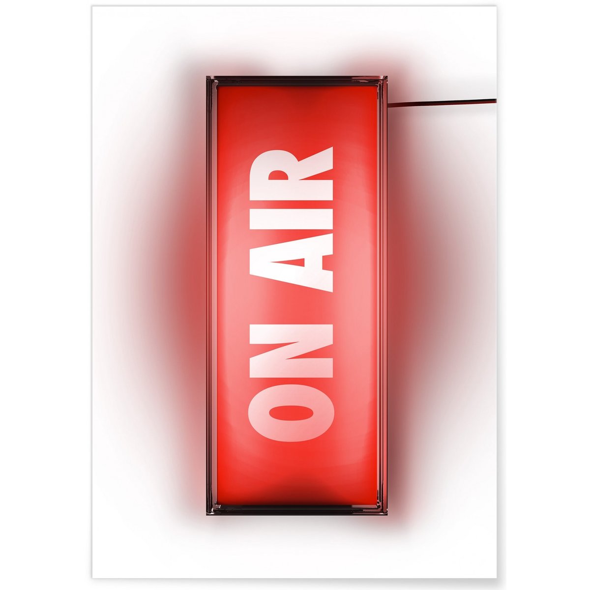 Affiche 'On Air' blanc, L'AFFICHERIE