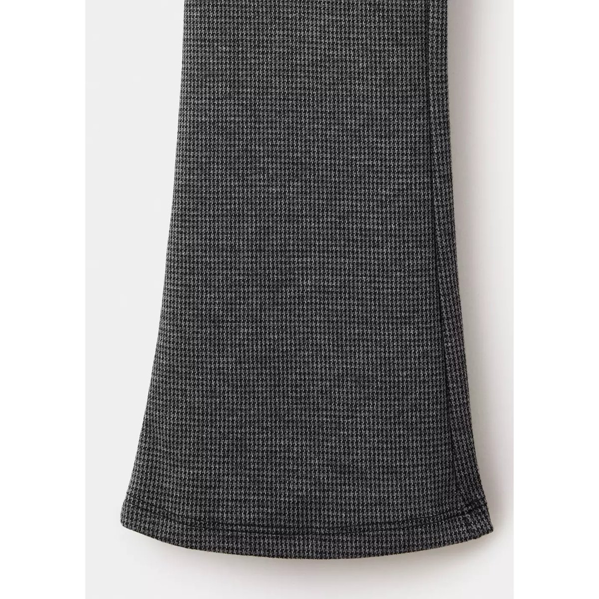 Legging flare pied-de-poule gris anthracite, MANGO KIDS