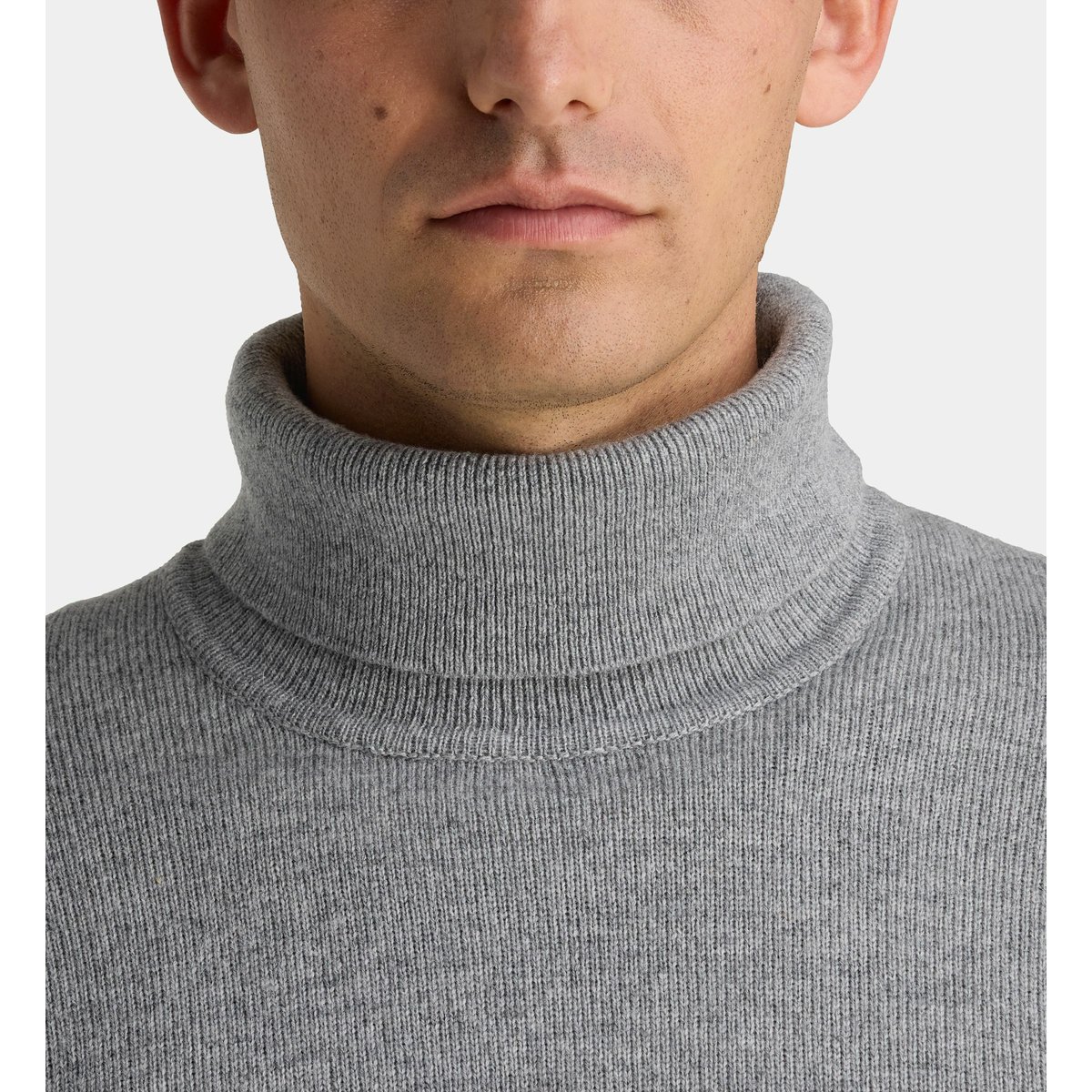 Pull roorol en laine mérinos gris acier, GALERIES LAFAYETTE