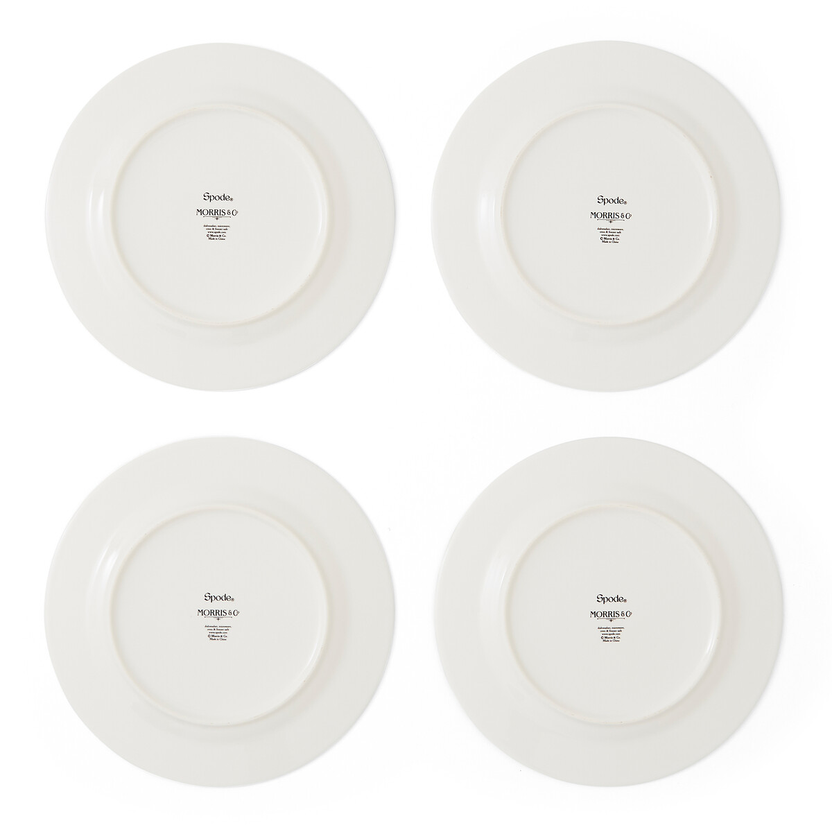 Set of 4 Morris & Co. Assorted Dessert Plates multi-coloured, MORRIS & CO.