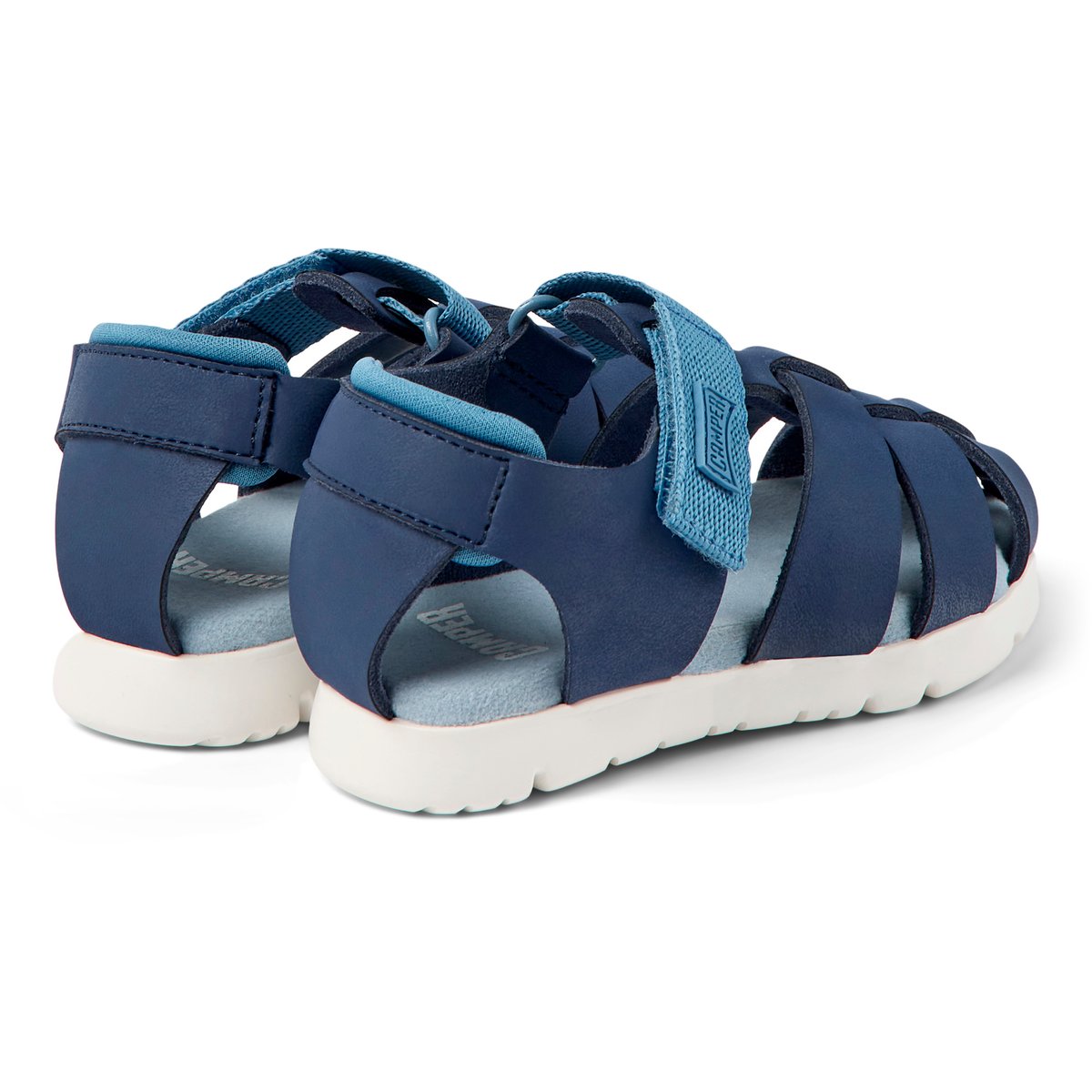 Sandales Oruga cuir bleu, CAMPER
