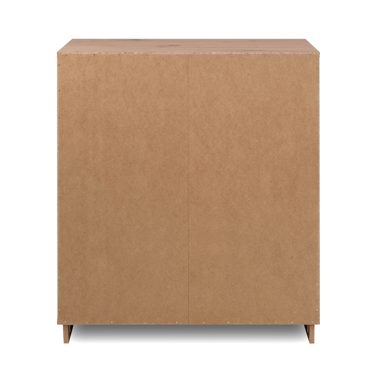 Petit buffet 2 portes L79 cm - PHOENIX chêne artisan / blanc brillant, CALICOSY