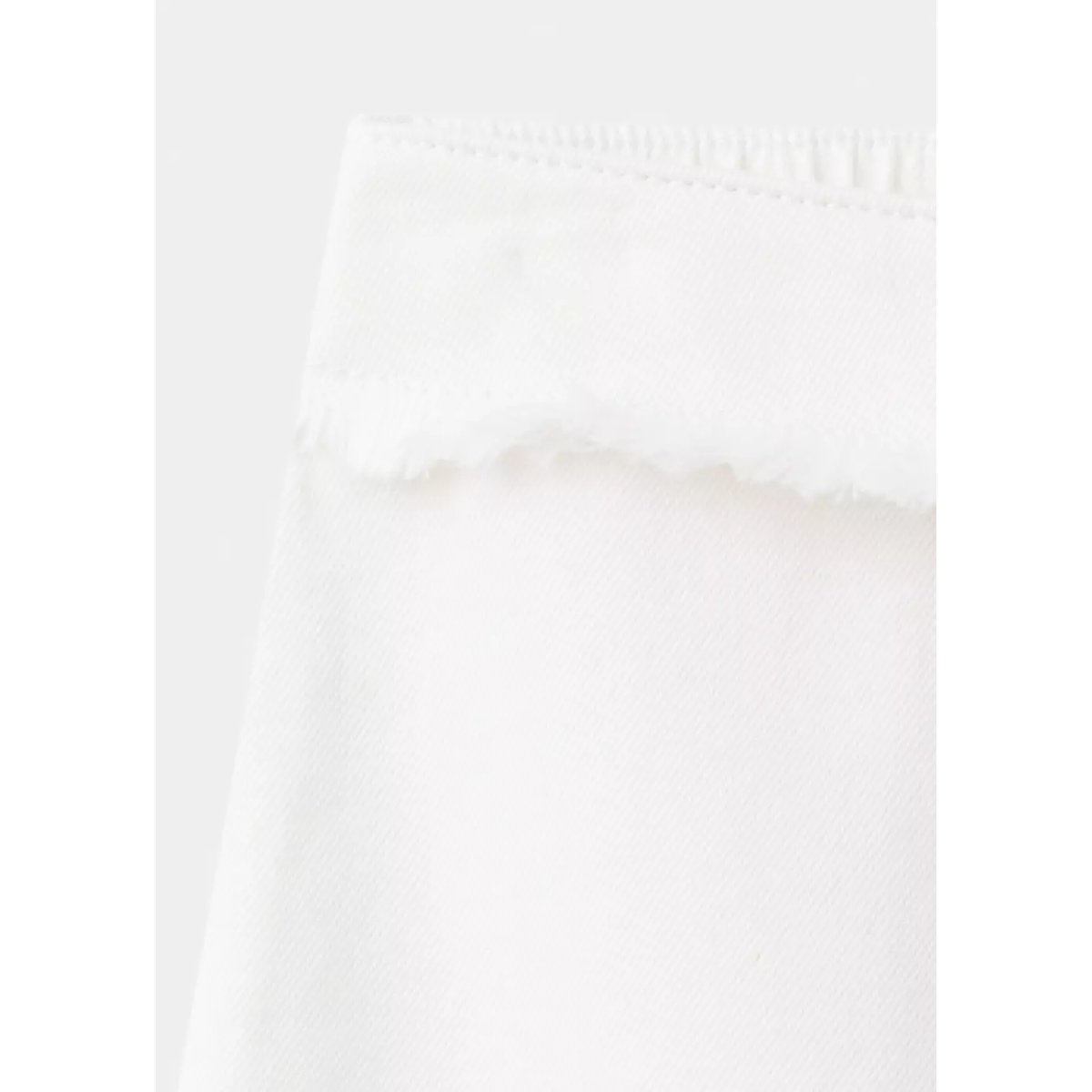Jupe à détails effilochés blanc, MANGO KIDS
