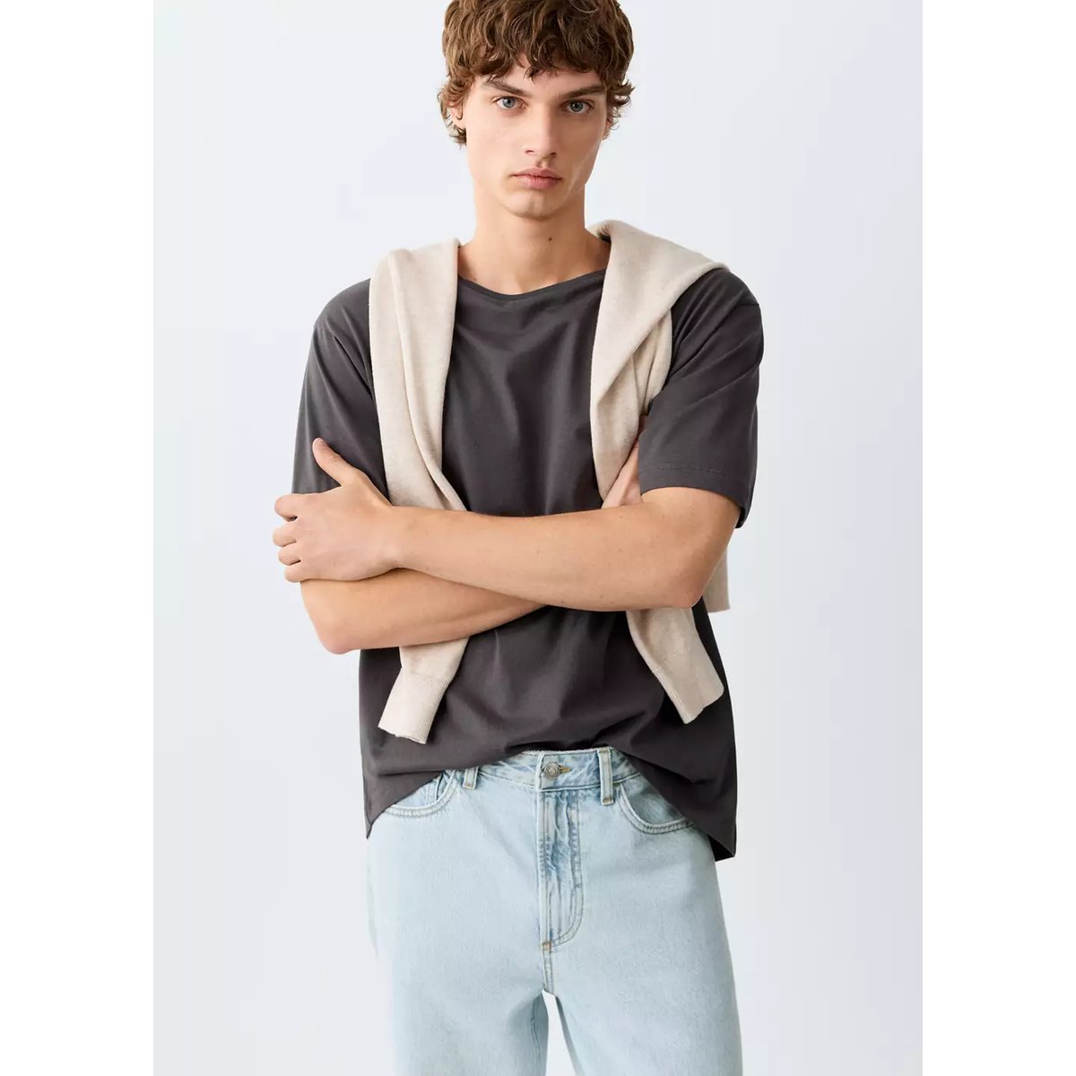 Jean regular-fit bleu clair, MANGO TEEN