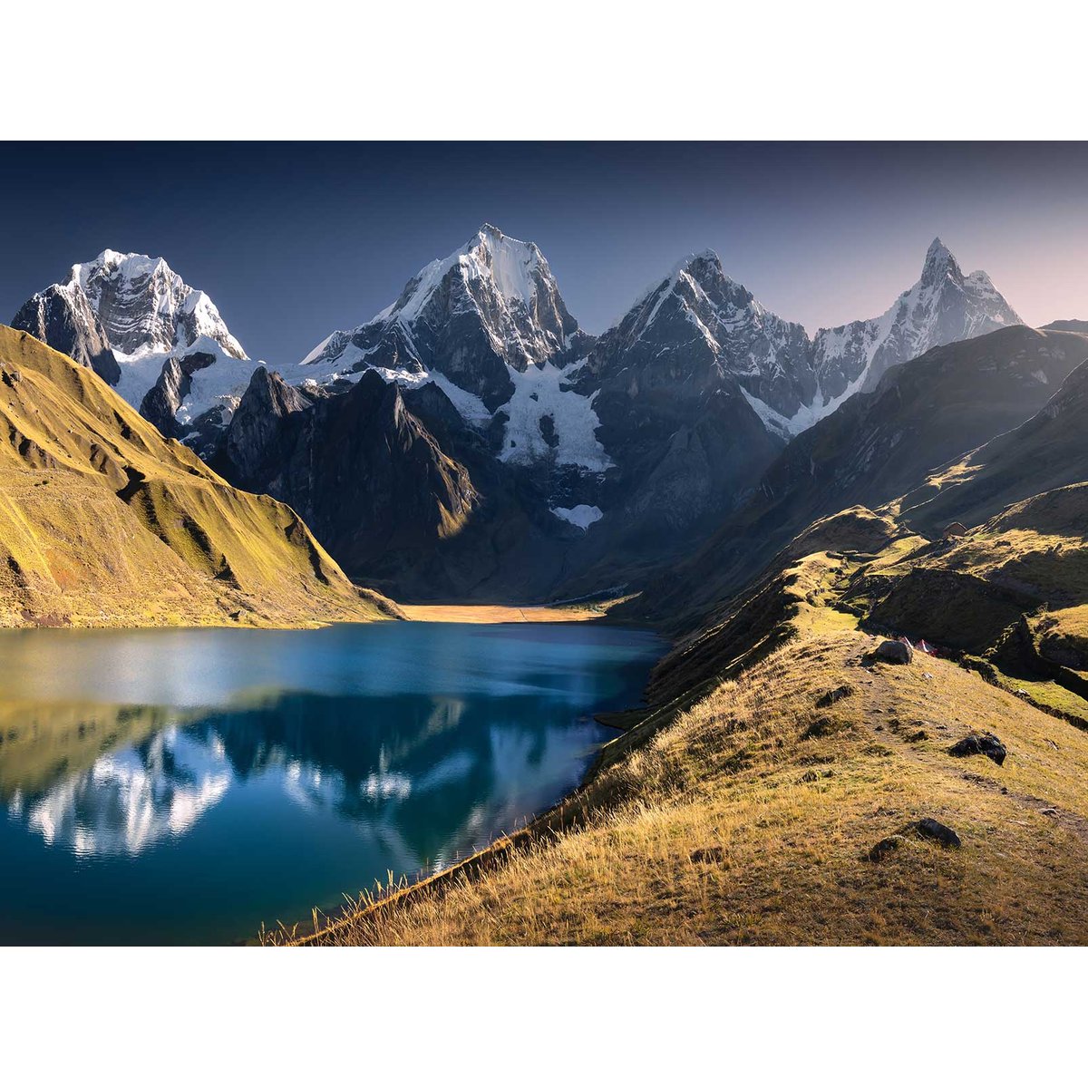 Papier peint lac au perou intissé, HEXOA