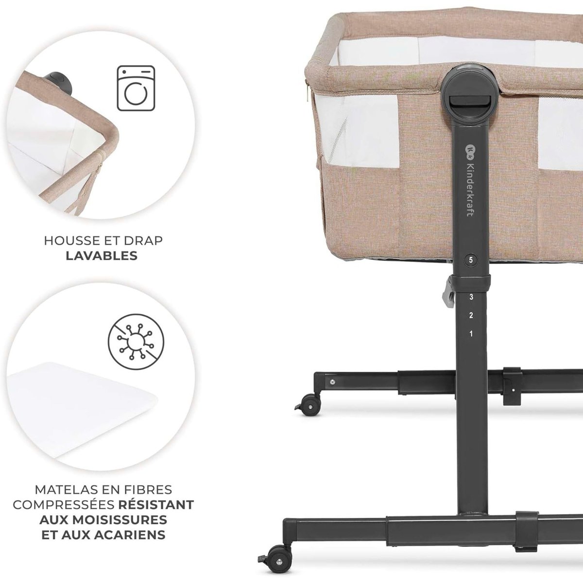 Lit cododo Nestee Up² beige, KINDERKRAFT