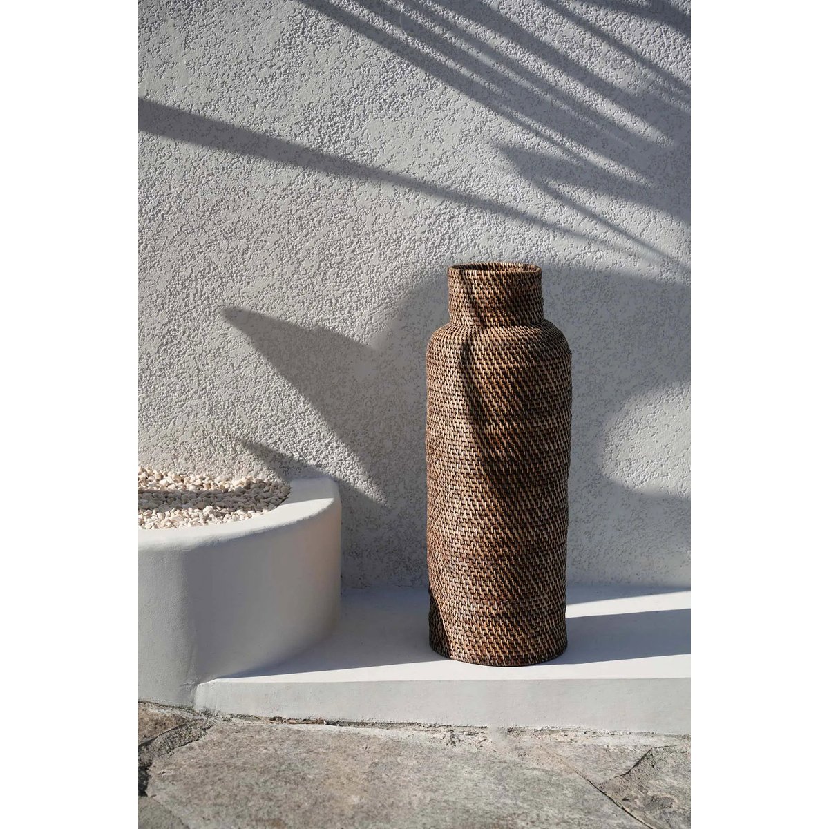 Porte-parapluies en rotin COLONIAL brun naturel, BAZAR BIZAR