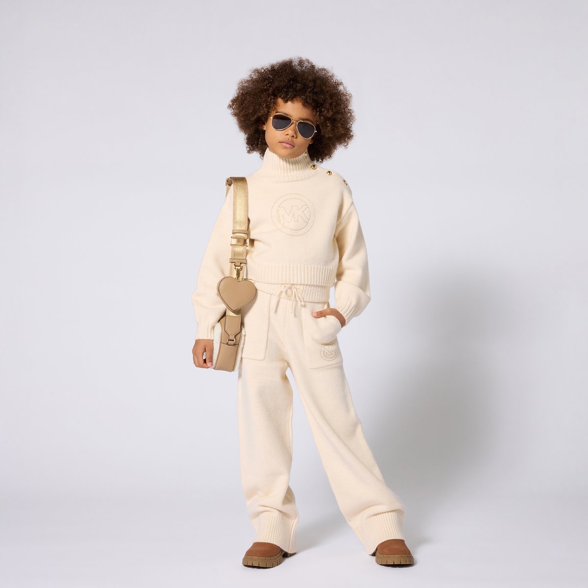 Pantalon en tricot champagne, MICHAEL KORS