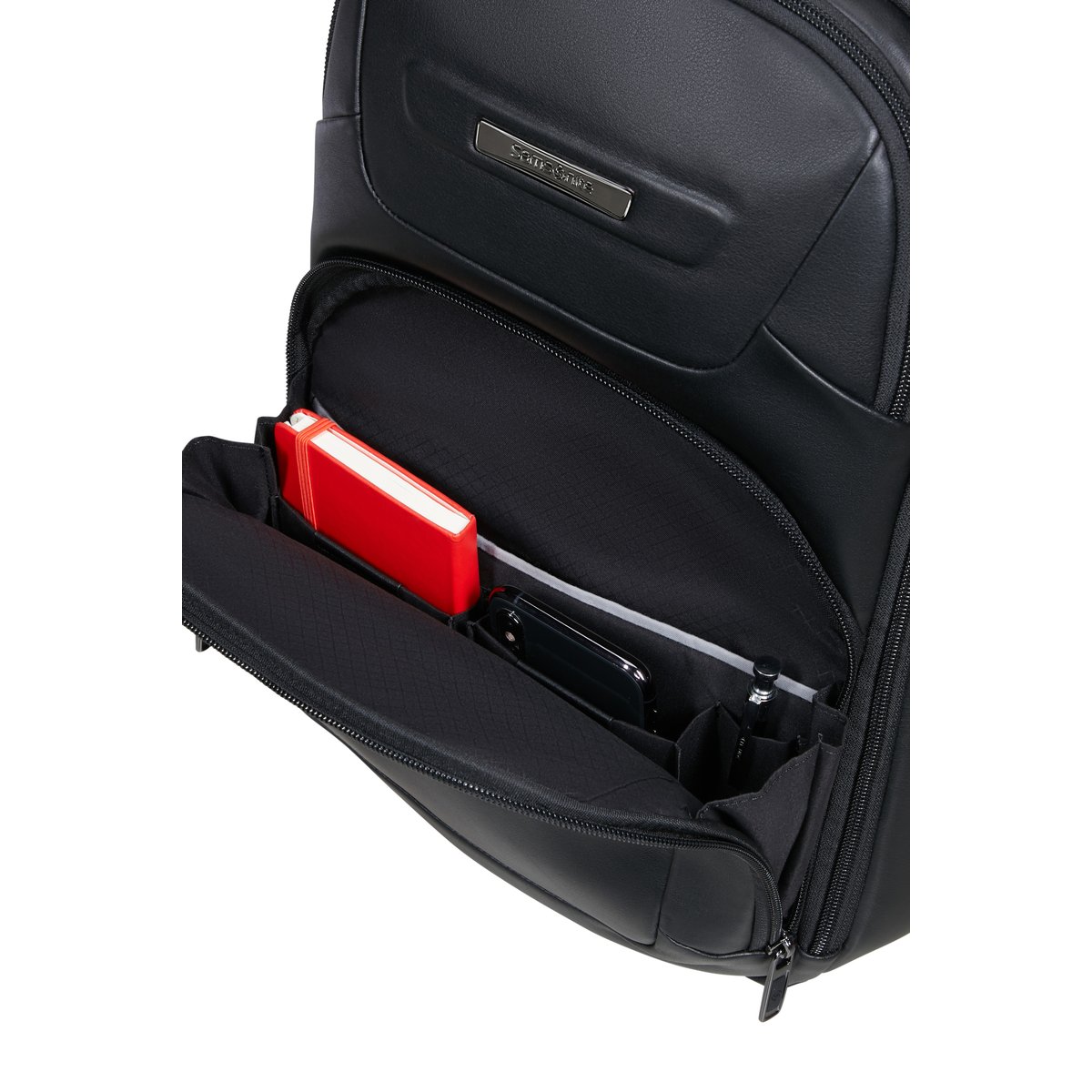 Pro-dlx leather sac à dos ordinateur black, SAMSONITE