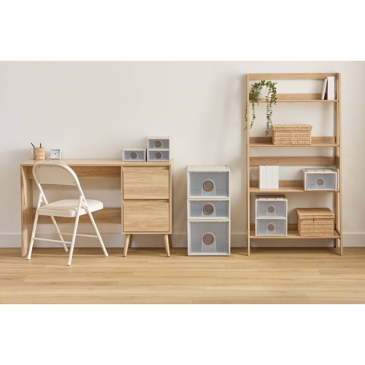Tiroir de rangement empilable 8,5L TIDE'N STAK beige, 5FIVE SIMPLY SMART
