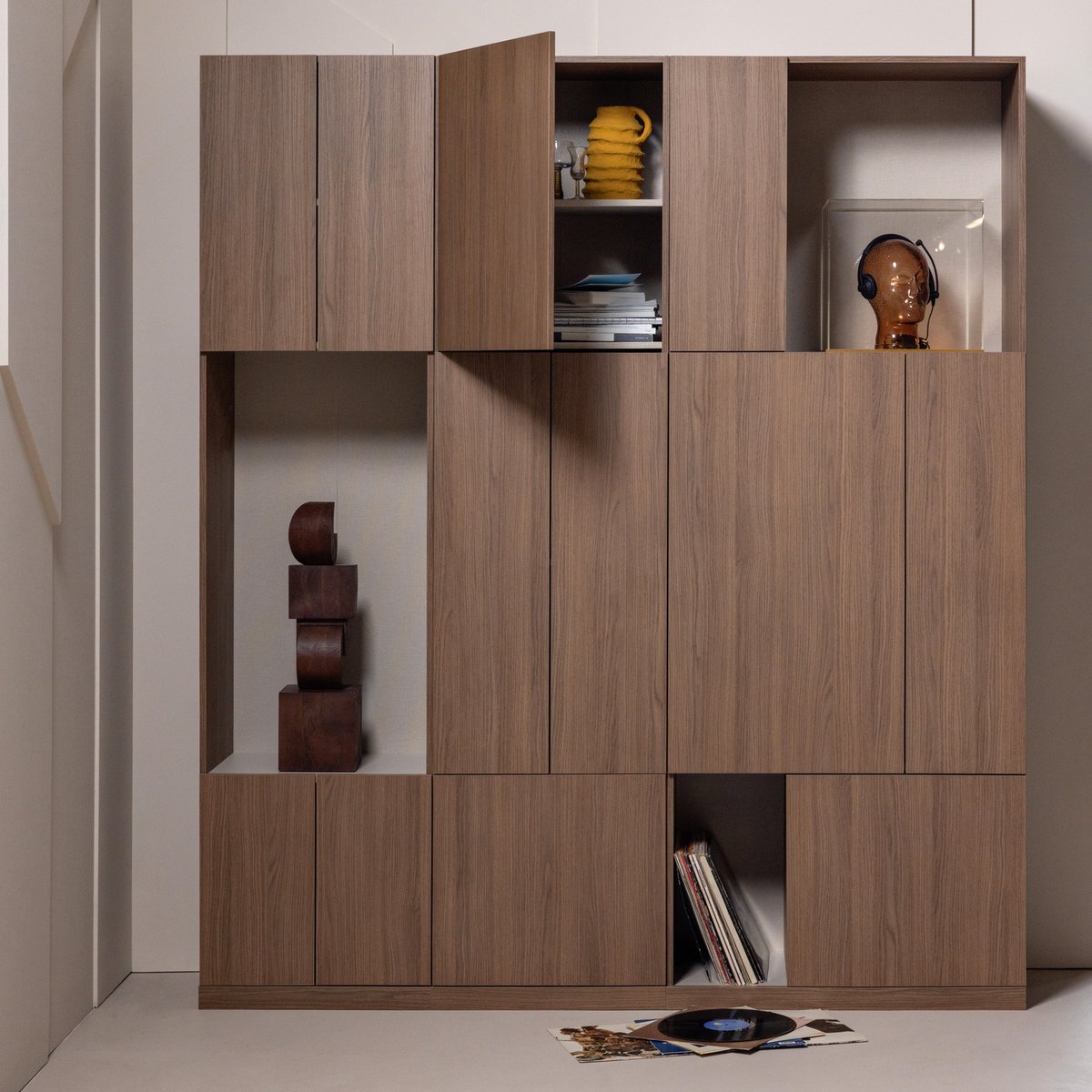 Armoire en décor chêne BUILD brun, WOOOD